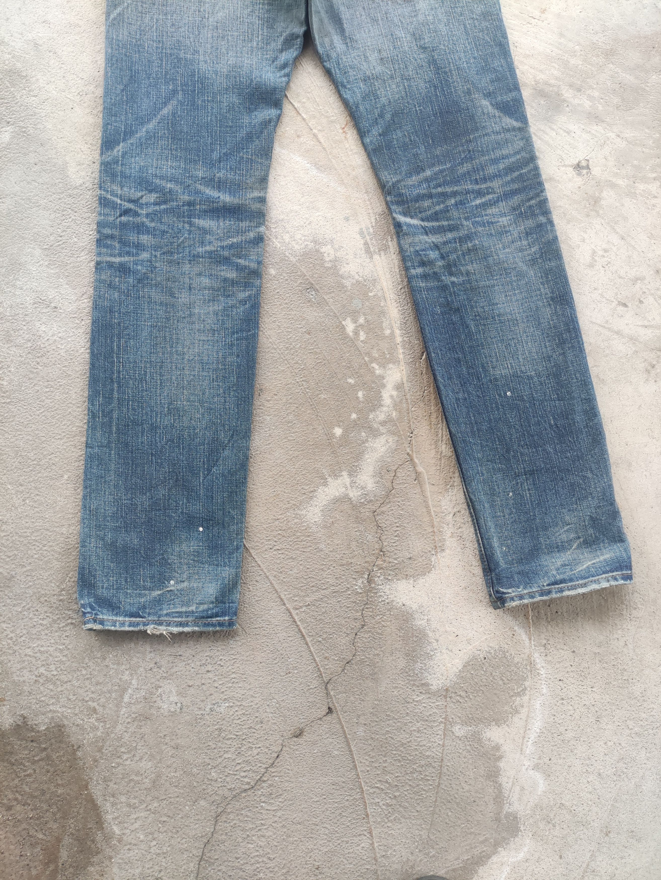 Johnbull Vintage Johnbull Selvedge Jean Distressed Faded Denim Size 32" / US 10 / IT 46 - 10 Thumbnail