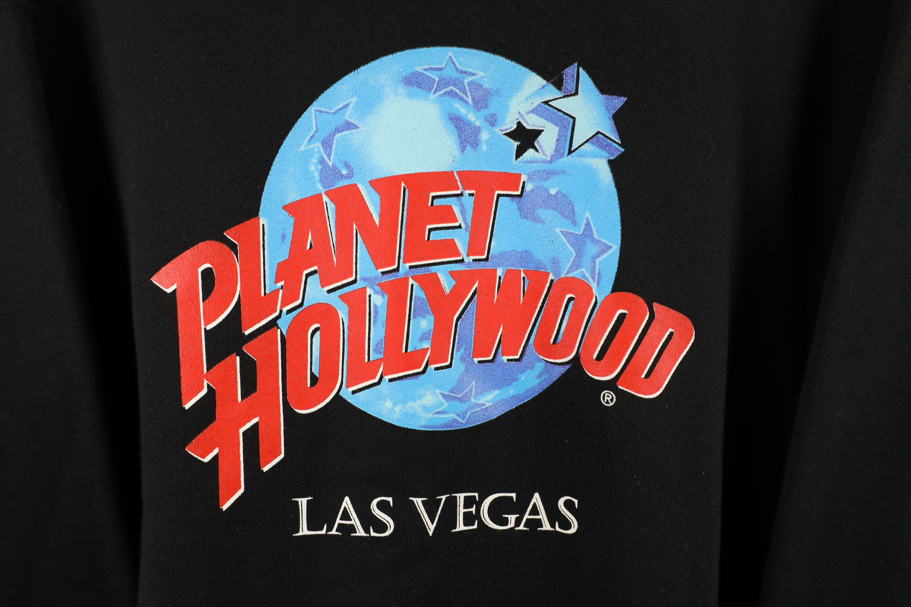 Vintage Vintage 90s Planet Hollywood Las Vegas Sweatshirt Black USA Size US L / EU 52-54 / 3 - 4 Thumbnail