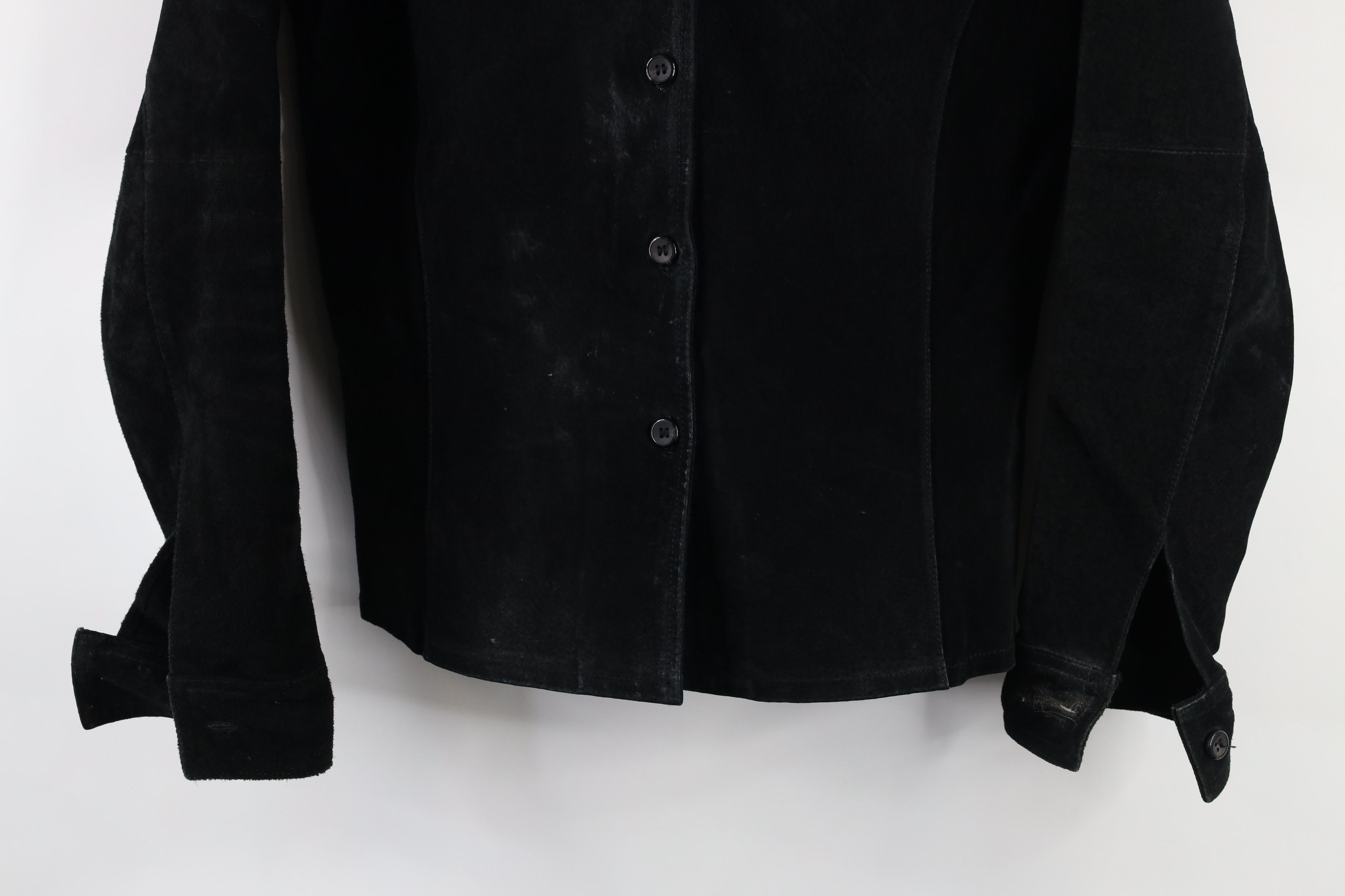 Vintage Vintage 90s Streetwear Suede Leather Shirt Jacket Jac Shirt Size S / US 4 / IT 40 - 3 Thumbnail