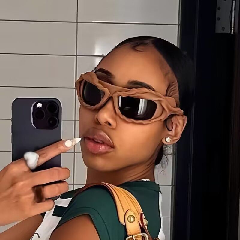 Electric Visual Punk Street ins style custom avant-garde sunglasses Size ONE SIZE - 5 Thumbnail