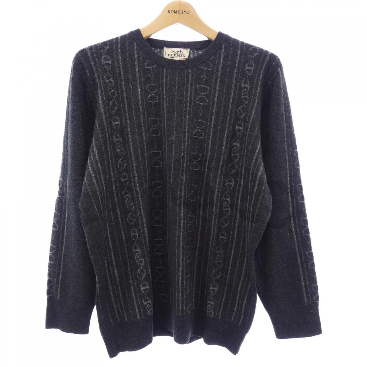 Hermes Hermes Hermes Cashmere Knit Textile Tops DUTY FREE for USA Size ONE SIZE - 1 Thumbnail