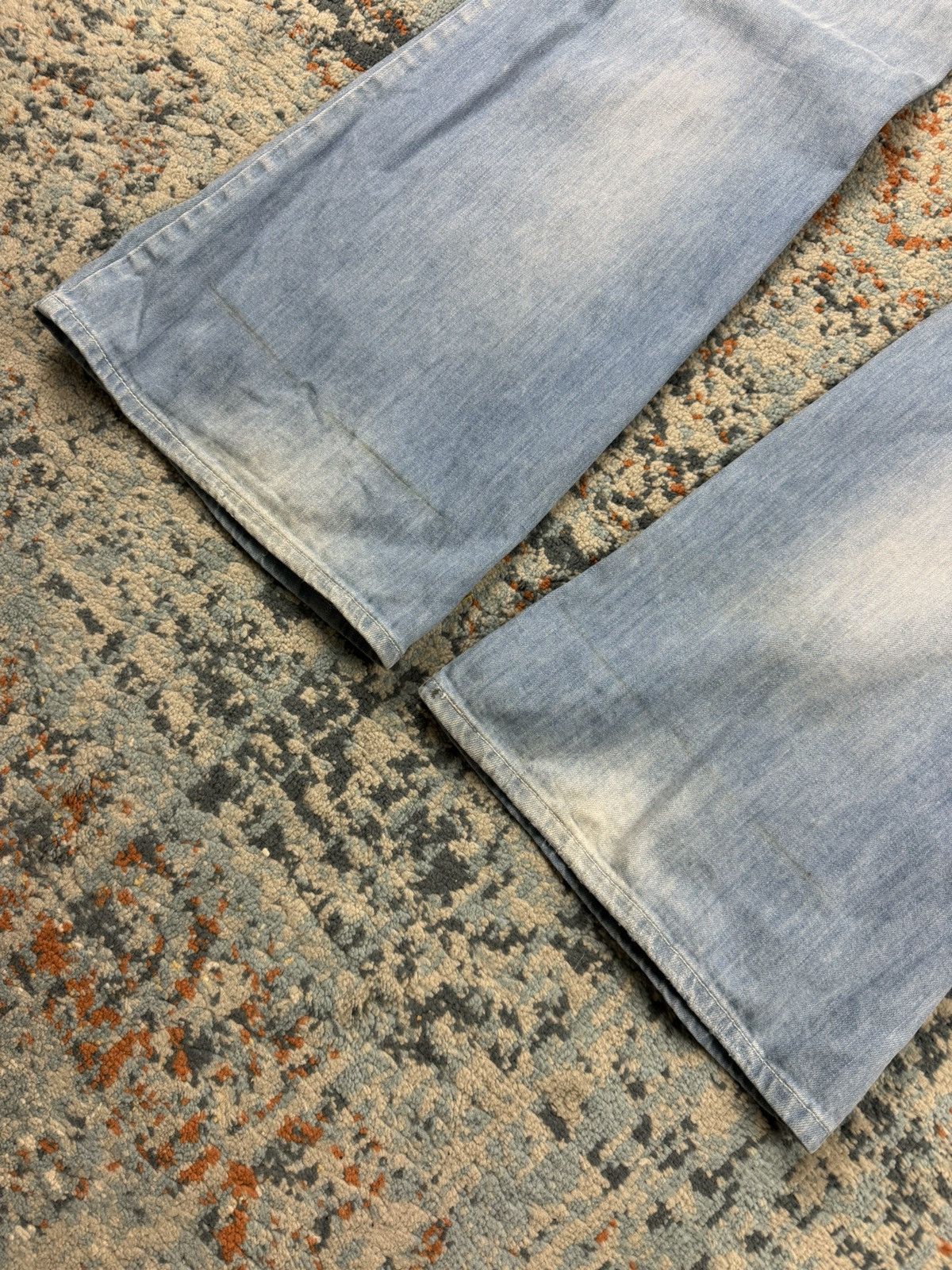 Japanese Brand Vintage Y2K Nolita bell bottom flared printed denim jeans Size 28" / US 6 / IT 42 - 12 Thumbnail