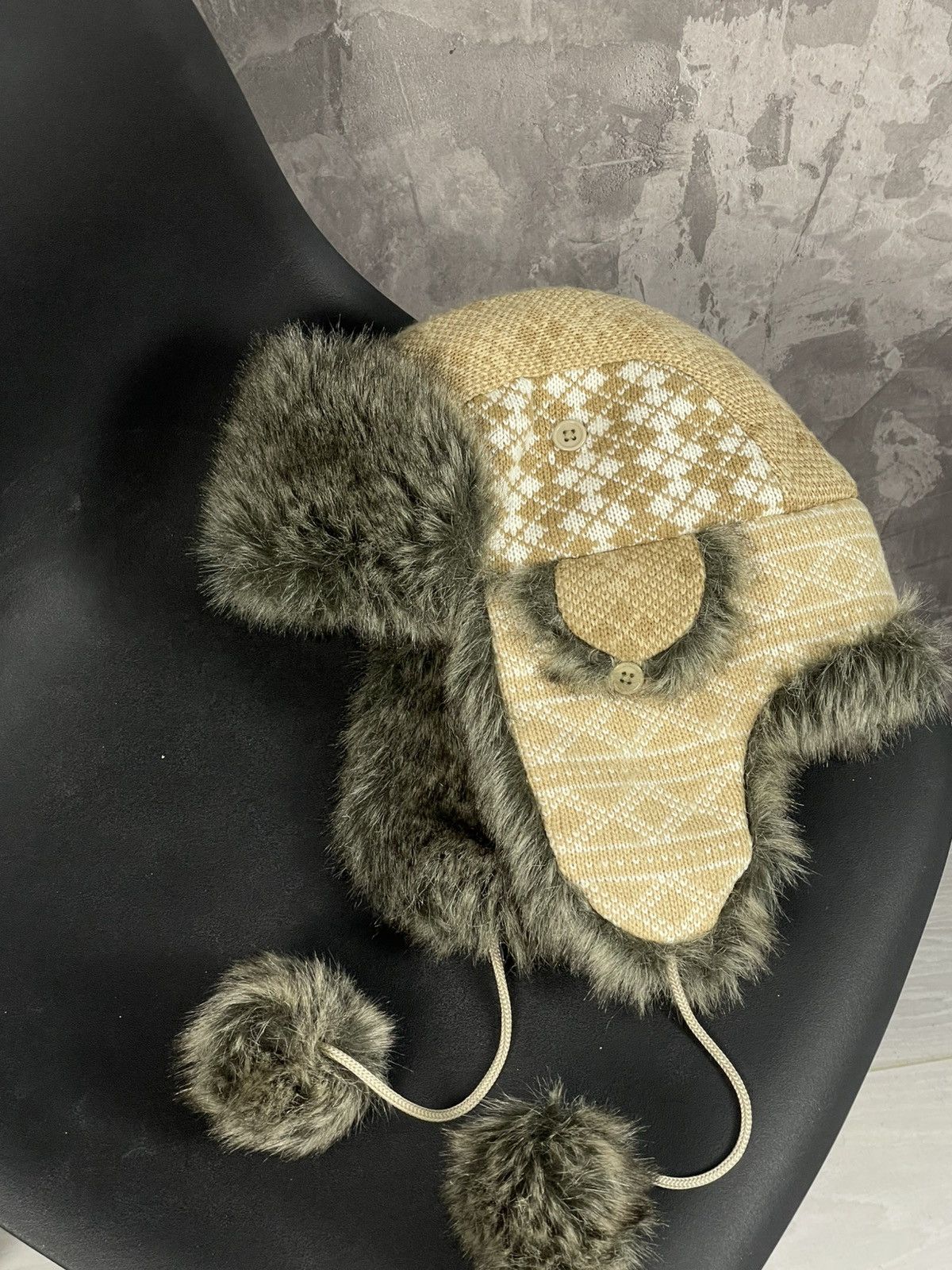 20471120 × Japanese Brand × Vintage 🔥Y2K FUR USHANKA 90’S XMAS FUZZY VINTAGE TAPPER HAT Y2K Size ONE SIZE - 6 Thumbnail
