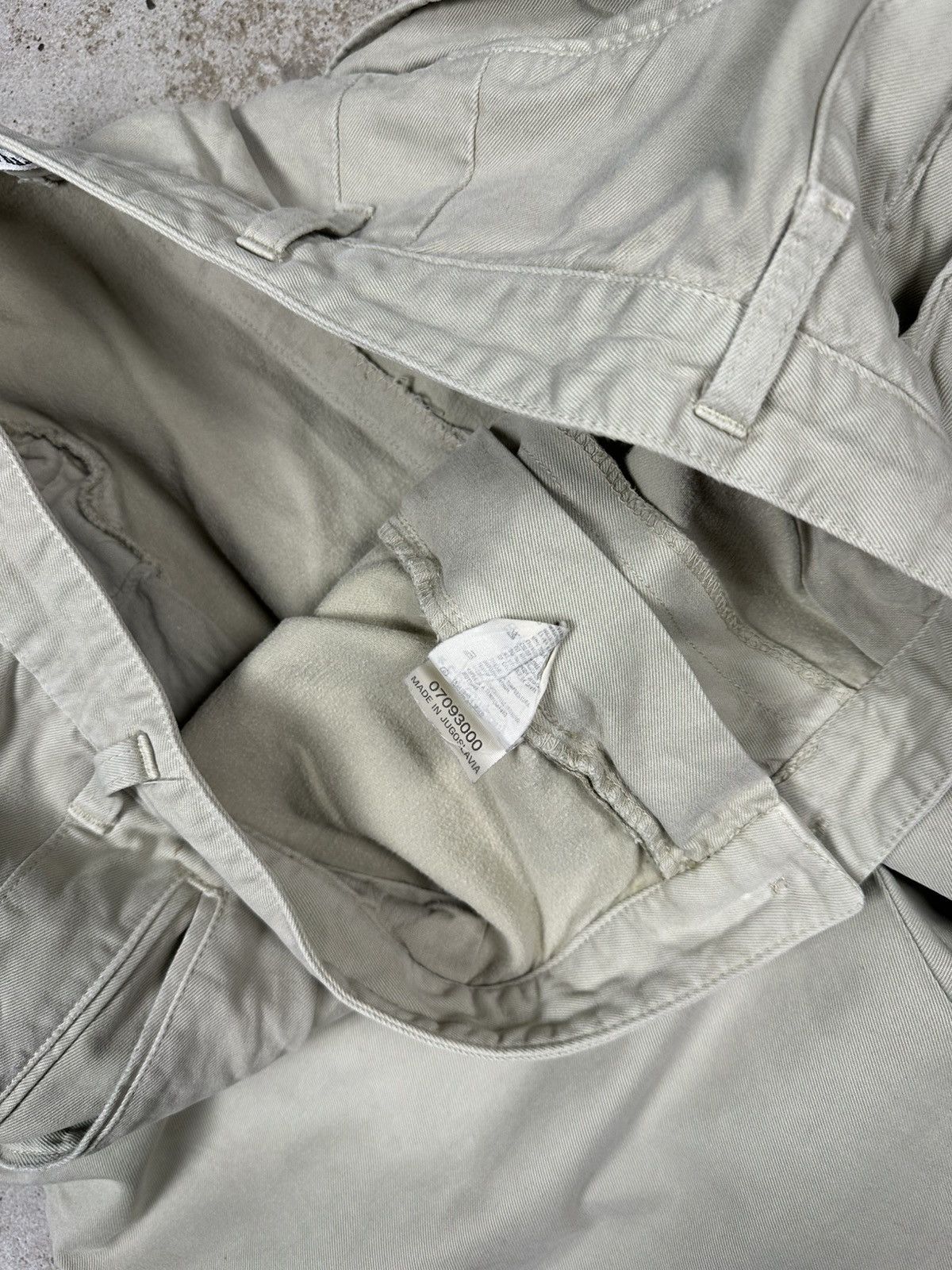 Boneville Vintage 90s Boneville Massimo Osti Wide Pleated Baggy Chino Size US 31 - 11 Thumbnail