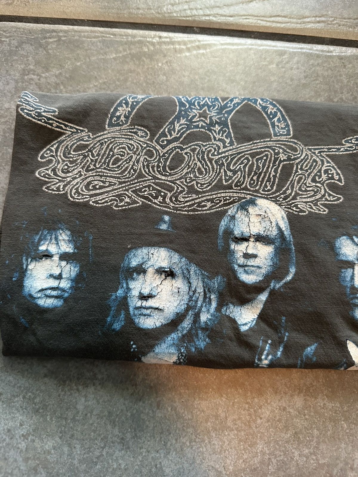 Aerosmith × Band Tees × Vintage Vintage Aerosmith Nine Lives World Tour T- Shirt Size US XL / EU 56 / 4 - 6 Thumbnail