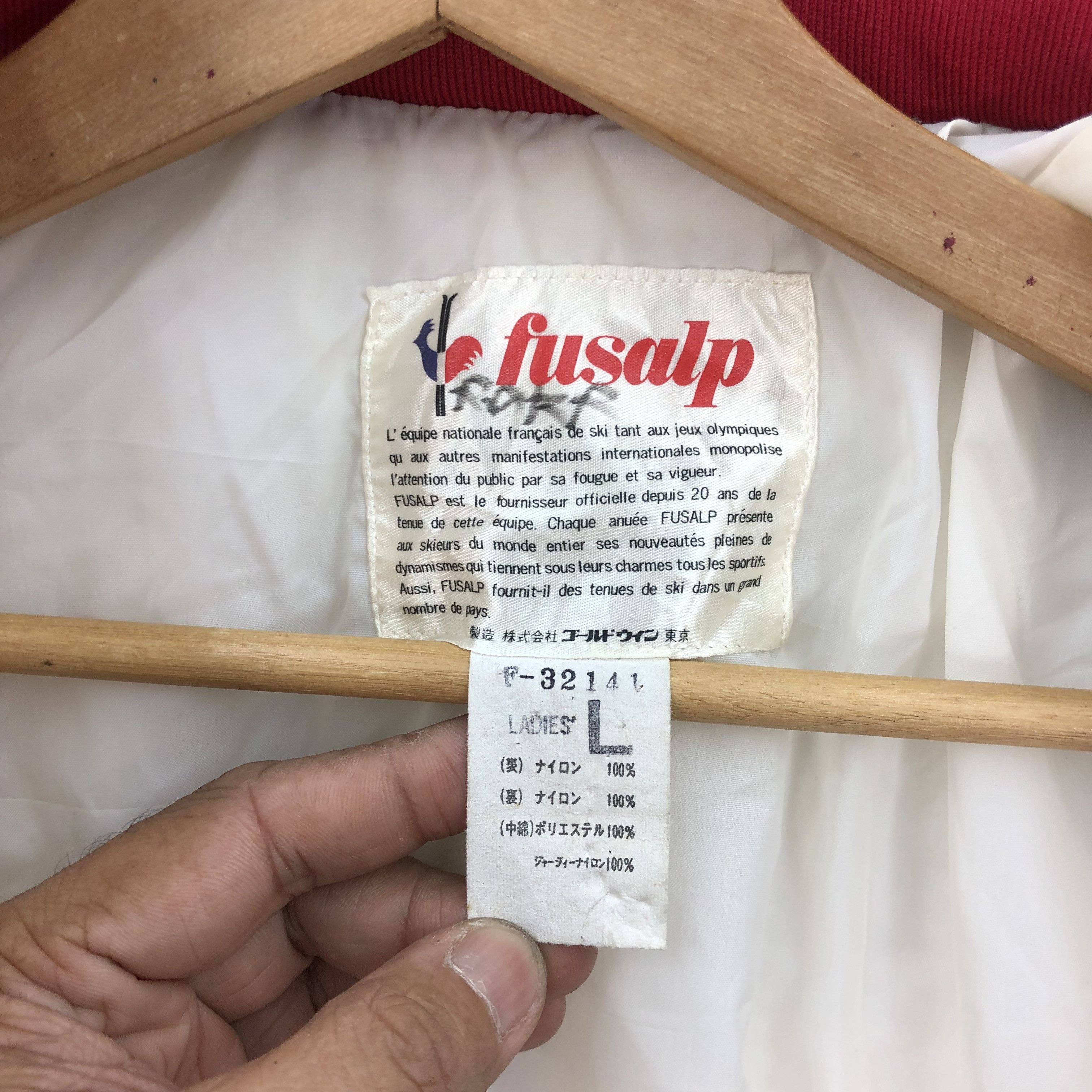 Japanese Brand Vintage Fusalp Ski Jacket Puffer Zipper Jackets Size M / US 6-8 / IT 42-44 - 9 Thumbnail