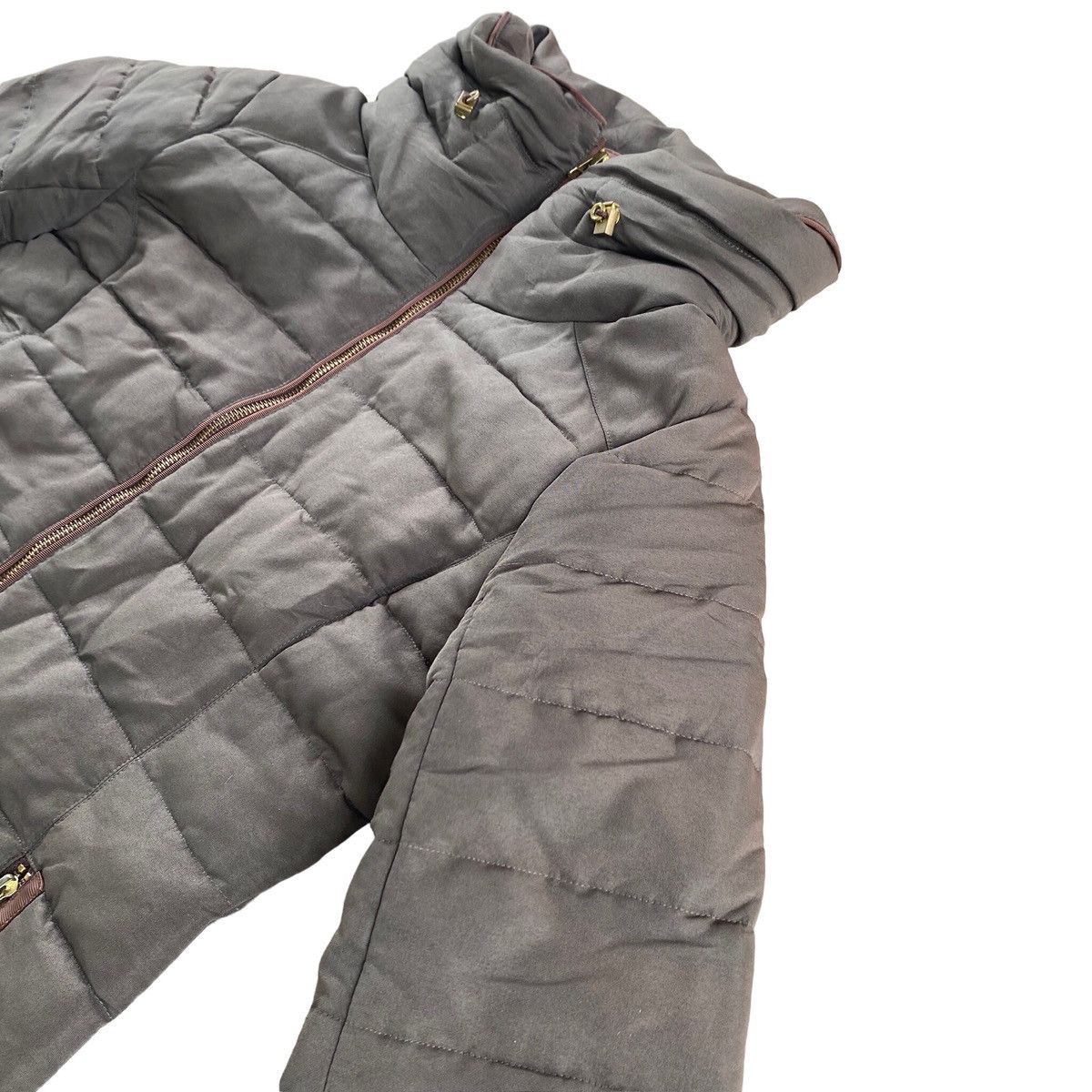 Japanese Brand Kirkas Zip Up Down Jacket Size S / US 4 / IT 40 - 6 Thumbnail