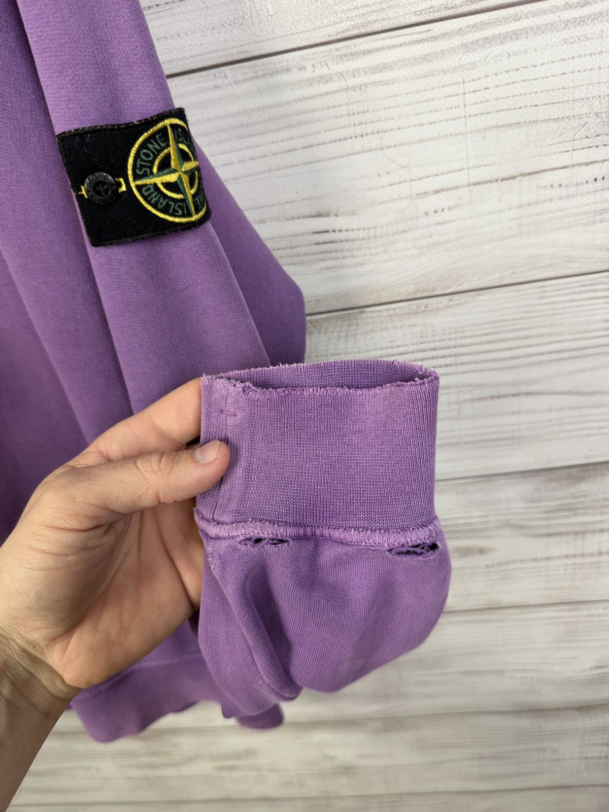 Stone Island Stone Island Distressed Sweatshirt Size US L / EU 52-54 / 3 - 9 Thumbnail