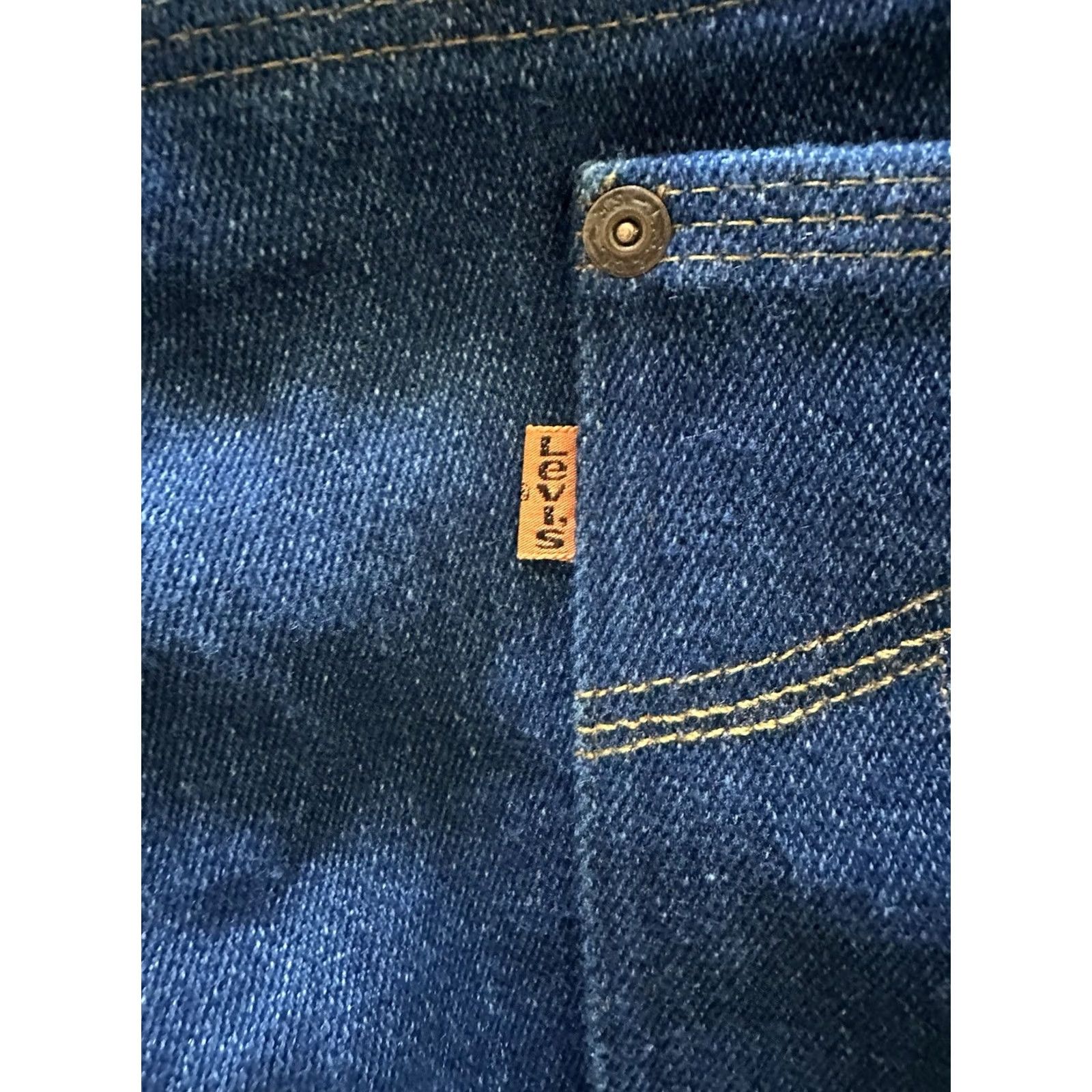 Levi's VINTAGE Levi’s Orange Tab 80's Flare Jeans 40x31 Blue Denim RARE Levi's Jeans Men Regular 5-Pocket Logo Size US 40 / EU 56 - 3 Thumbnail
