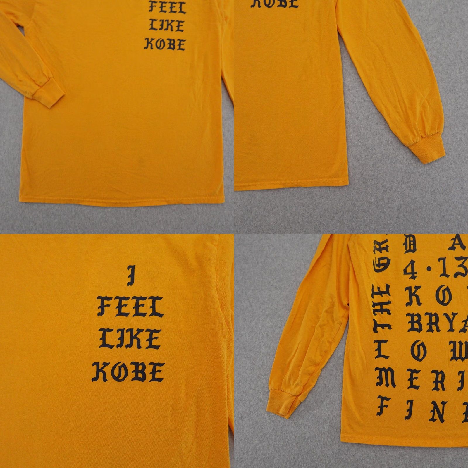Gildan Kanye West I Feel Like Kobe Yeezy Mamba Tshirt Adult Medium Long Sleeve Size US M / EU 48-50 / 2 - 8 Thumbnail
