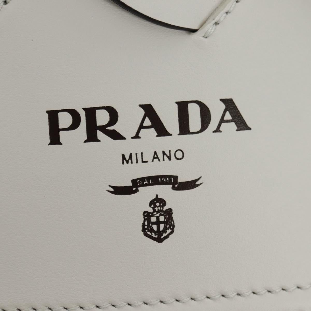 Prada Prada Saffiano Galleria Shoulder Bag White Size ONE SIZE - 8 Thumbnail
