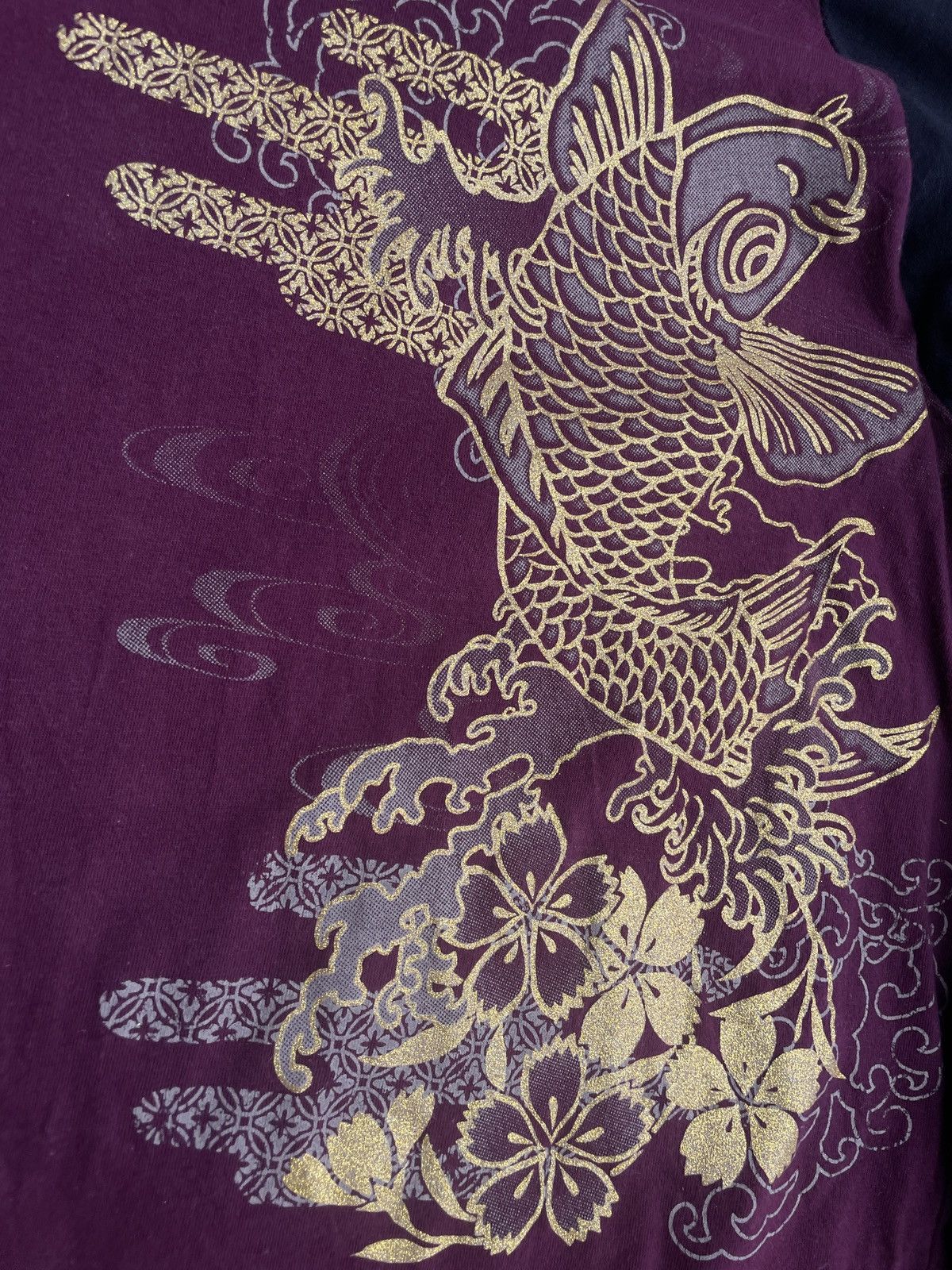 If Six Was Nine 2000s Japanese Glitter Sukajan Yakuza Long Sleeve Tee Size US S / EU 44-46 / 1 - 6 Thumbnail