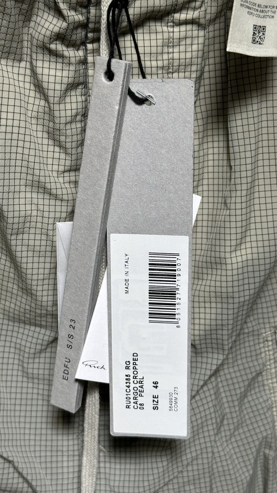 Rick Owens Rick Owens EDFU SS23 Cargo cropped ripstop (46IT) Size US 36 / EU 52 - 6 Thumbnail