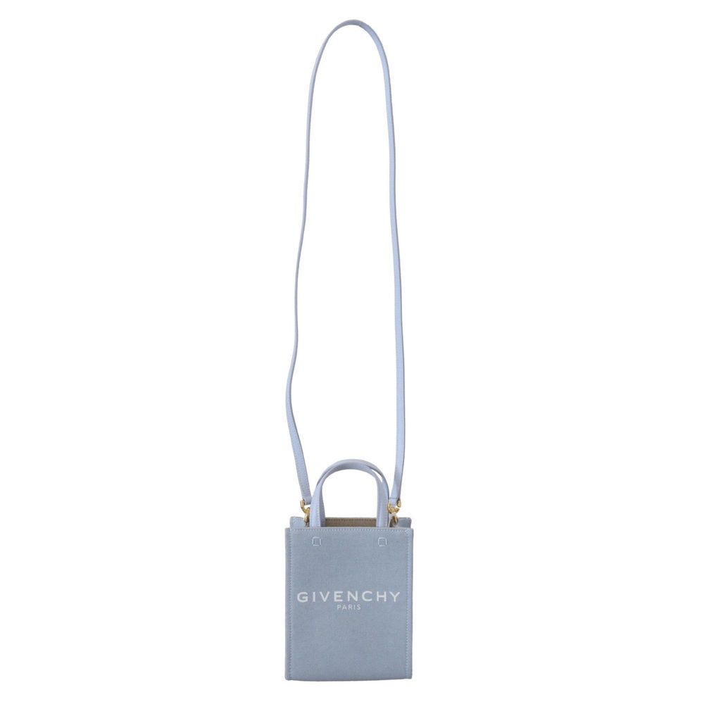 Givenchy Givenchy Blue Coated Canvas Vertical Cloud Mini Shoulder Bag Size ONE SIZE - 5 Thumbnail