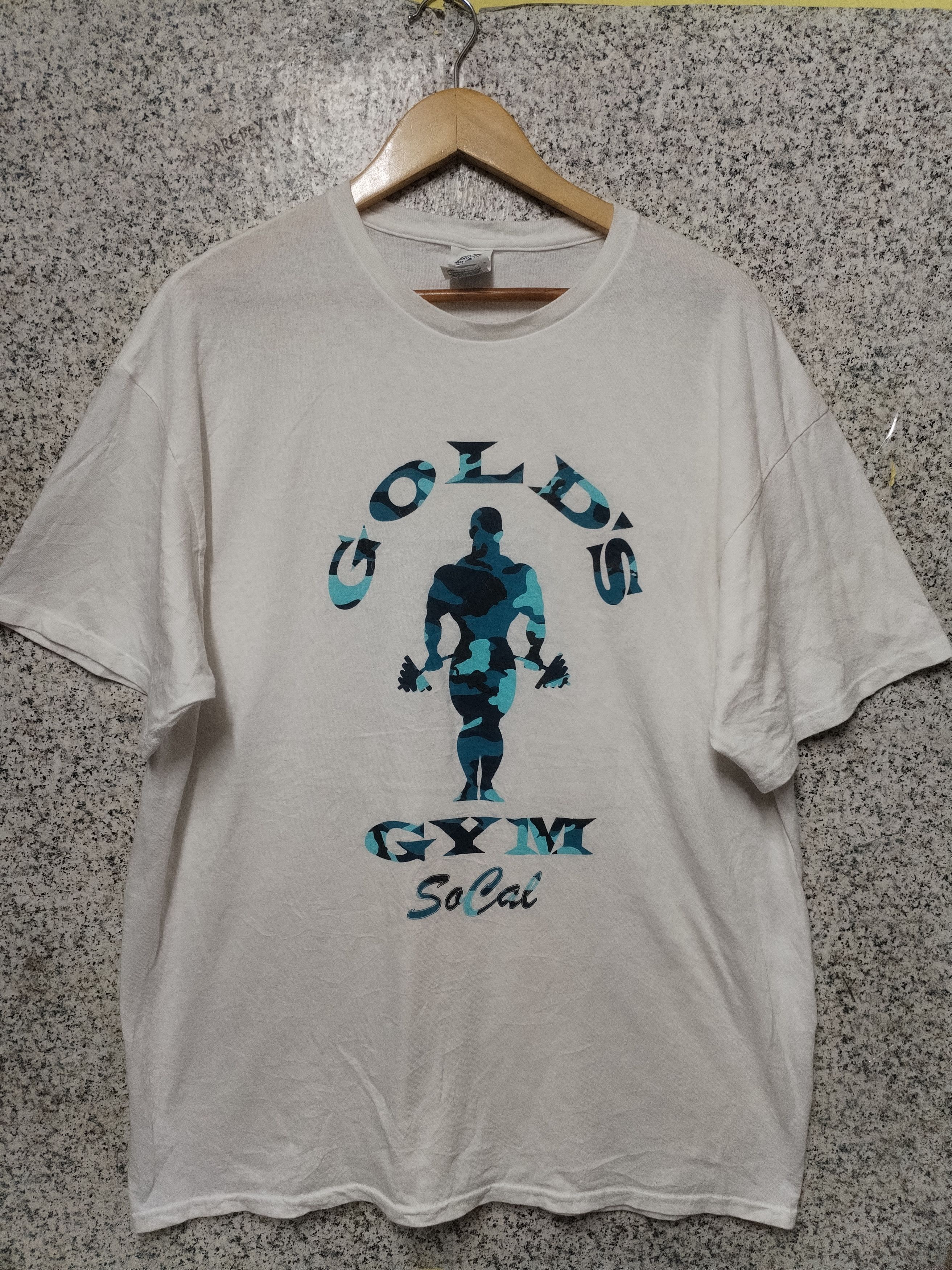 Japanese Brand VINTAGE GYM GOLD'S VERY RARE Size US XL / EU 56 / 4 - 1 Thumbnail