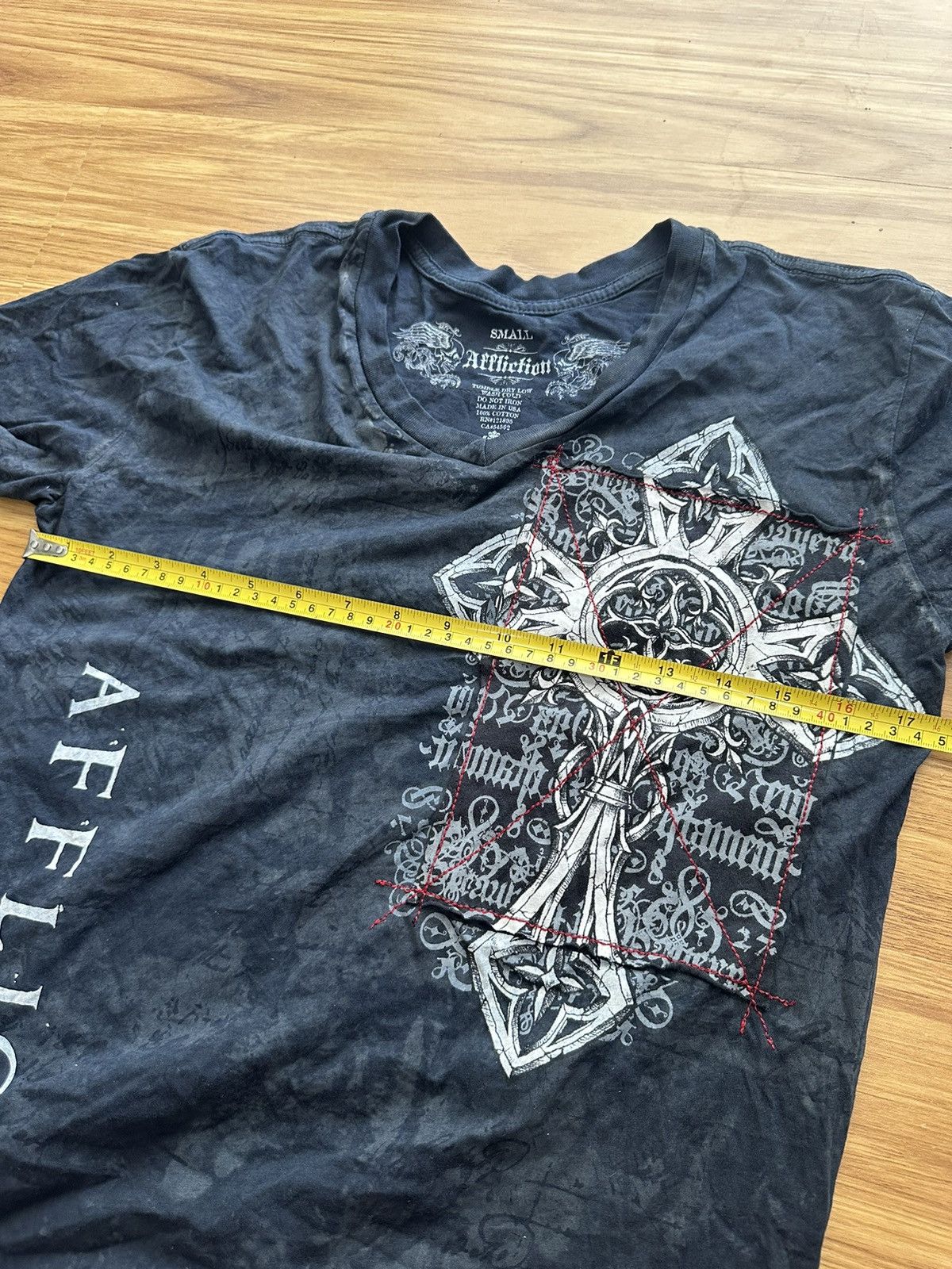 Affliction Crazy Y2K Affliction Wings Cyber Grunge Punk White Tee Size US S / EU 44-46 / 1 - 11 Thumbnail