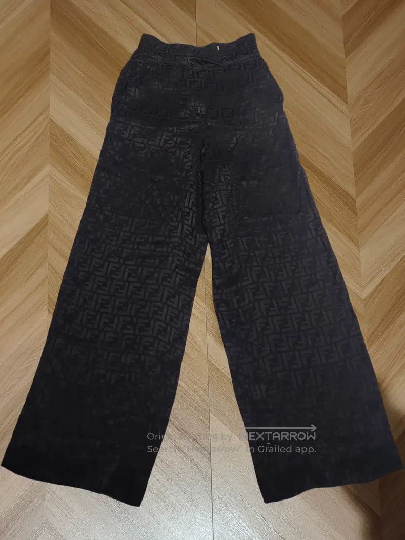 Fendi Fendi Monogrammed mulberry silk women's pants Size 24" / US 00 / IT 34 - 1 Thumbnail