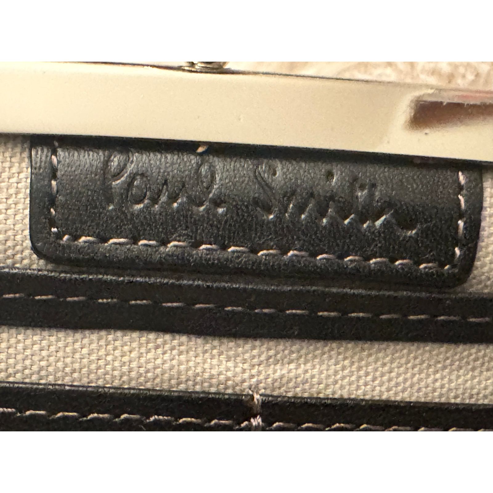 Paul Smith PAUL SMITH Black Yellow Heart Print Kiss Lock Clutch Bag Size ONE SIZE - 4 Thumbnail