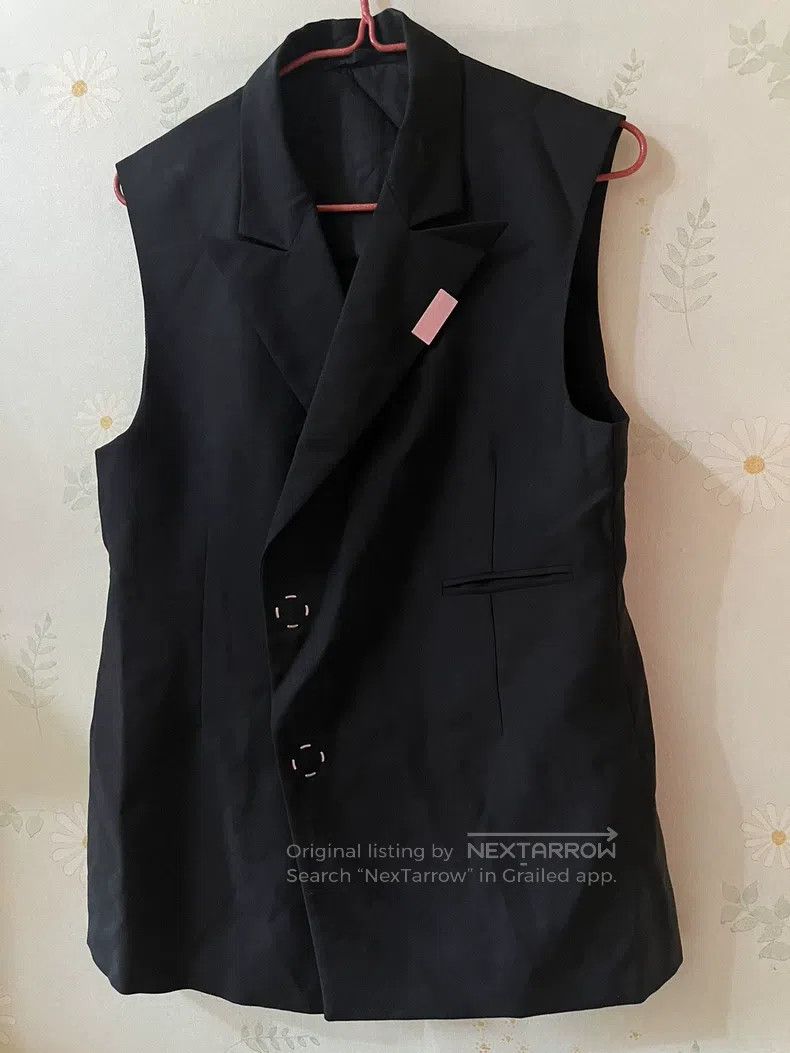 Raf Simons Raf simons Black suit vest Size 46R - 1 Thumbnail