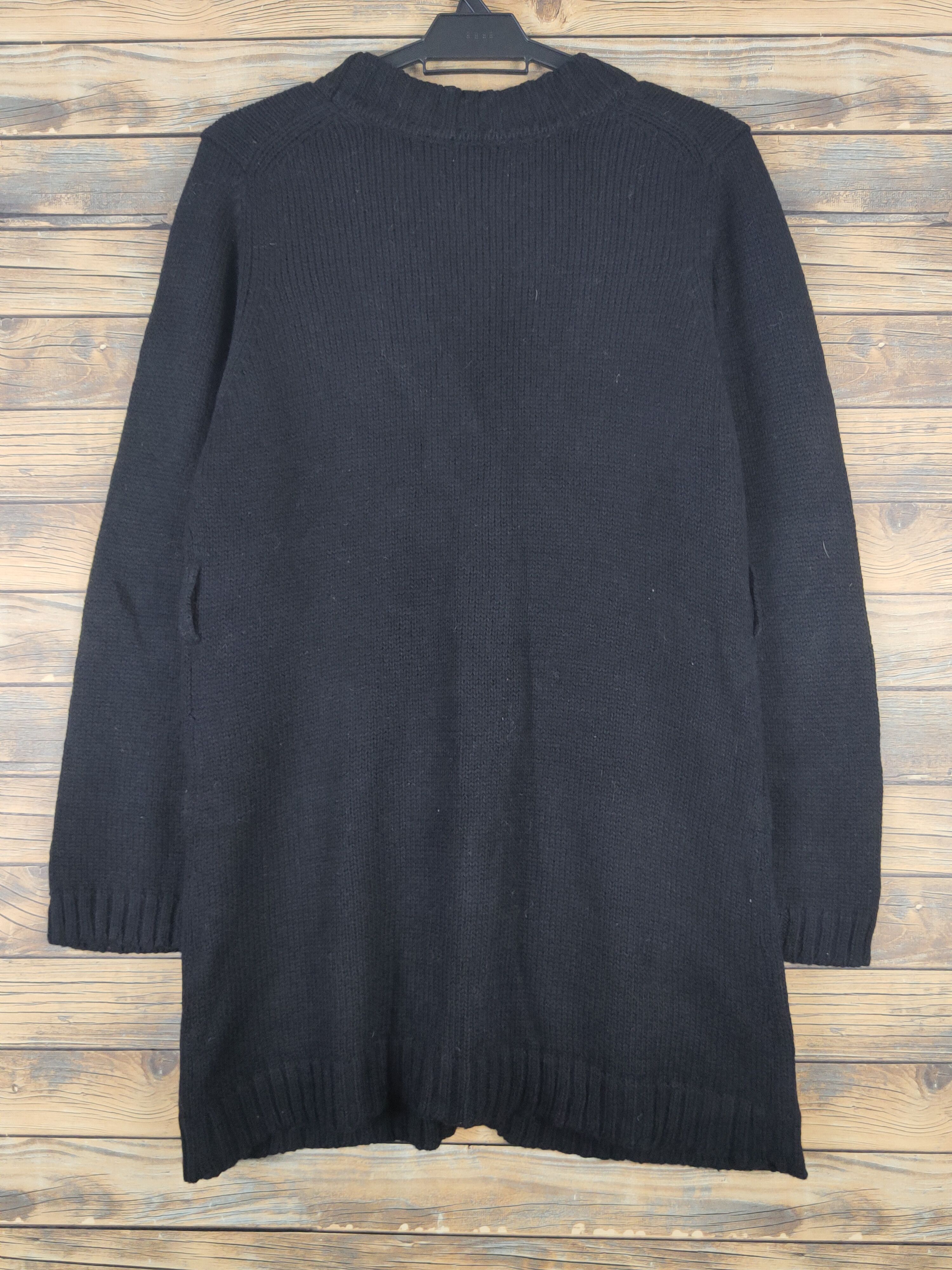 Homespun Knitwear × Japanese Brand × Michel Klein A.v.v Michel Klein Black Knitwear Cardigan #W1089 Size M / US 6-8 / IT 42-44 - 7 Thumbnail