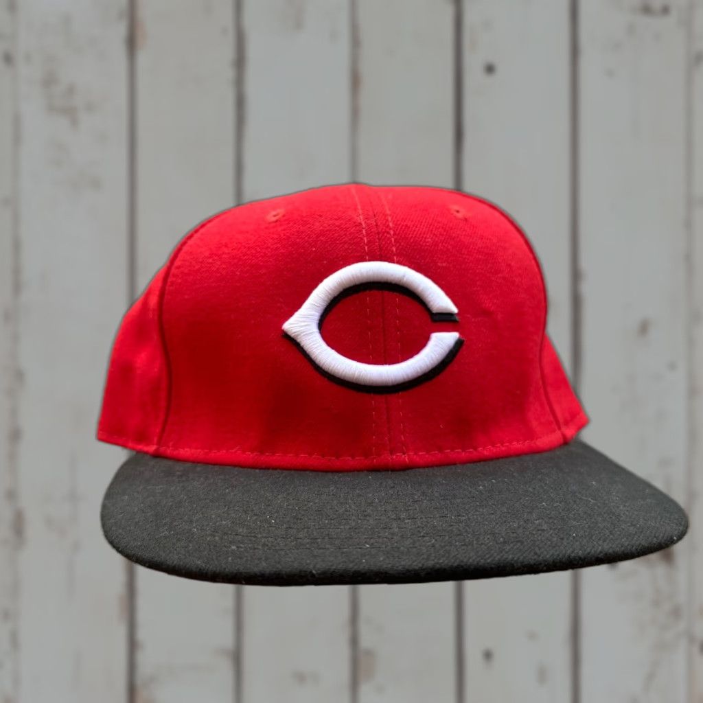 New Era VINTAGE New Era 59Fifty Cincinnati Reds Hat 7 1/2 Fitted Baseball Cap Red Mens Size ONE SIZE - 1 Thumbnail