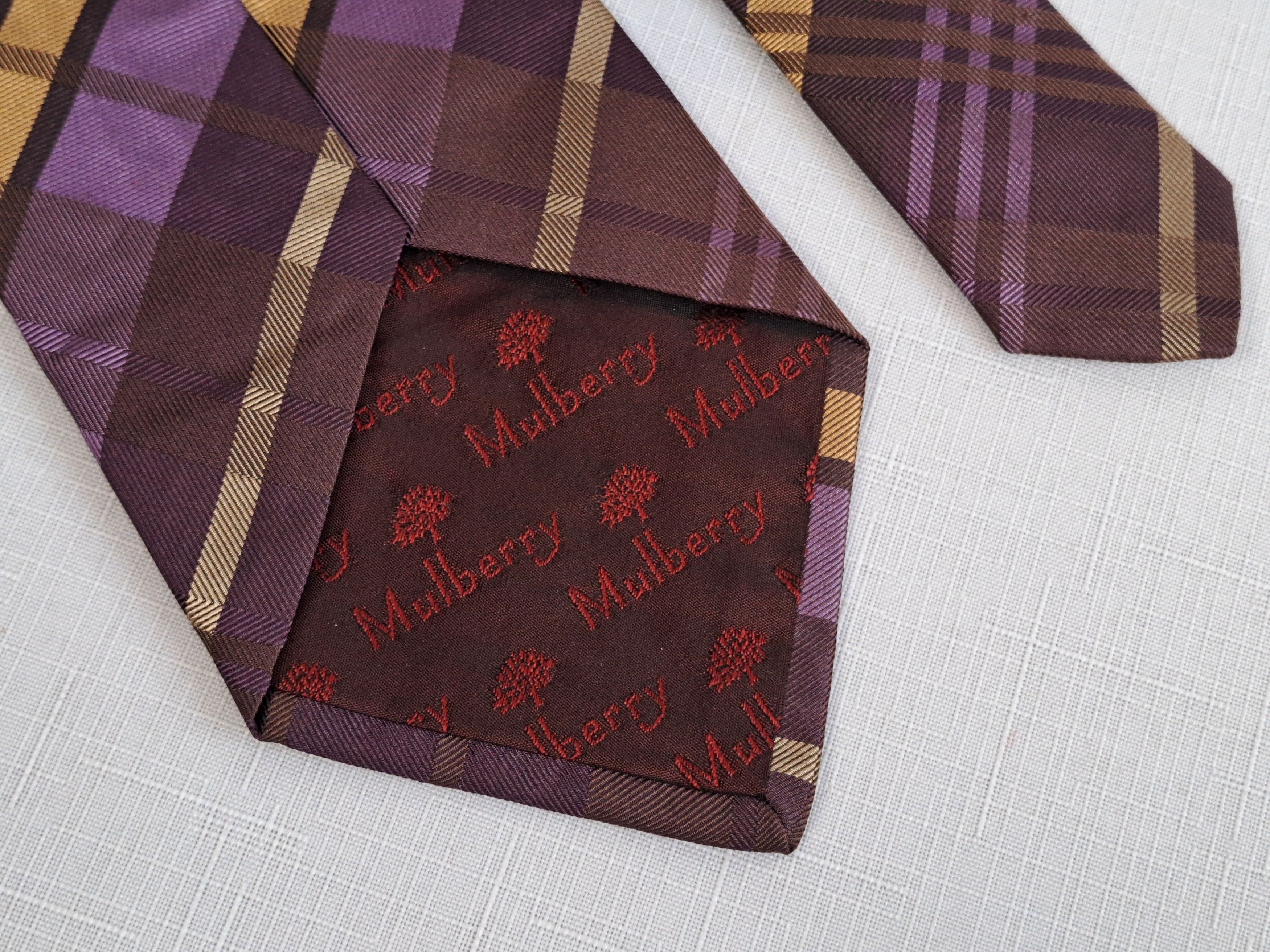 Mulberry × Vintage Mulberry vintage silk tie. Size ONE SIZE - 10 Thumbnail