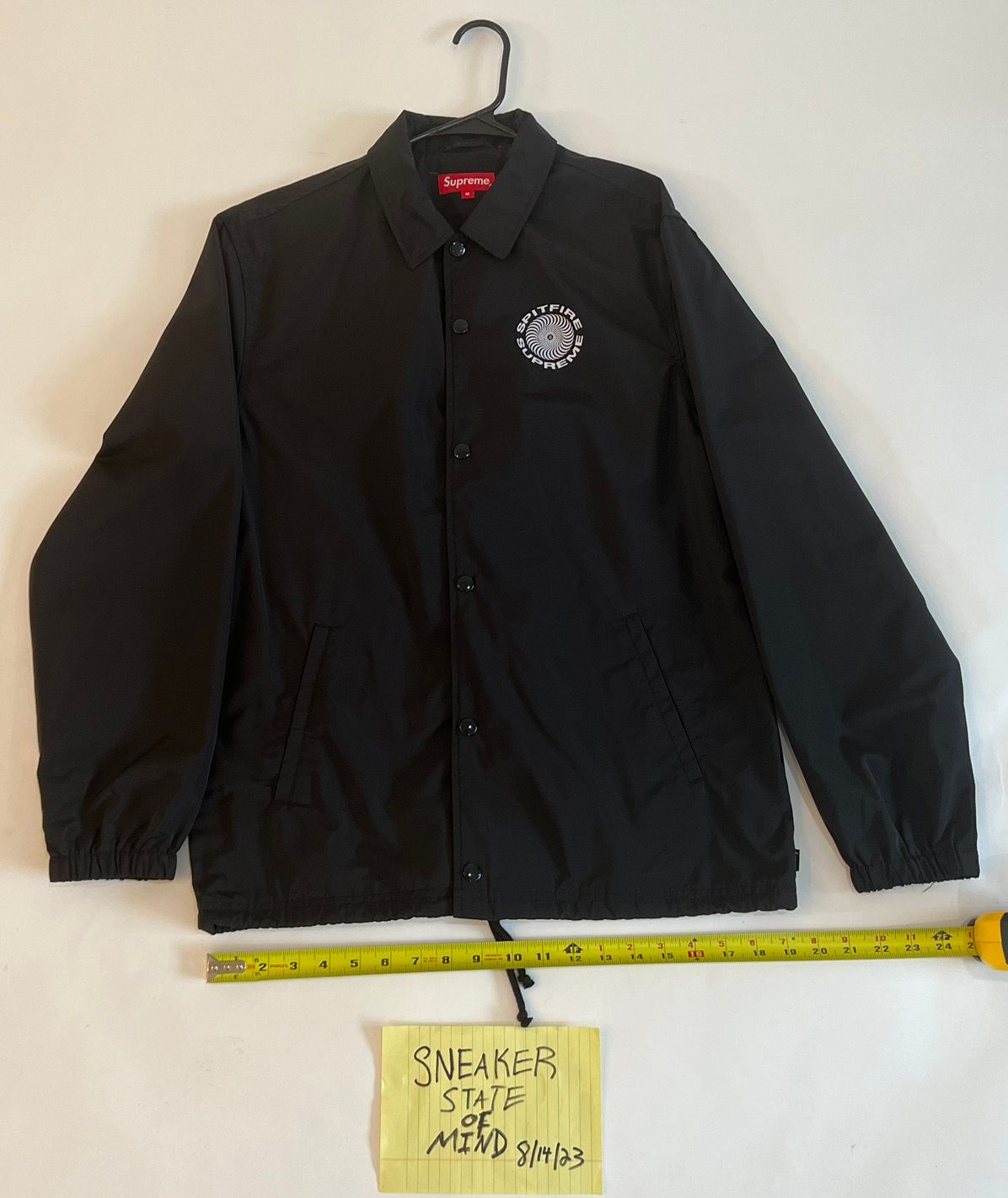 Supreme NEW Supreme x Spitfire Coaches Jacket Black Size Medium