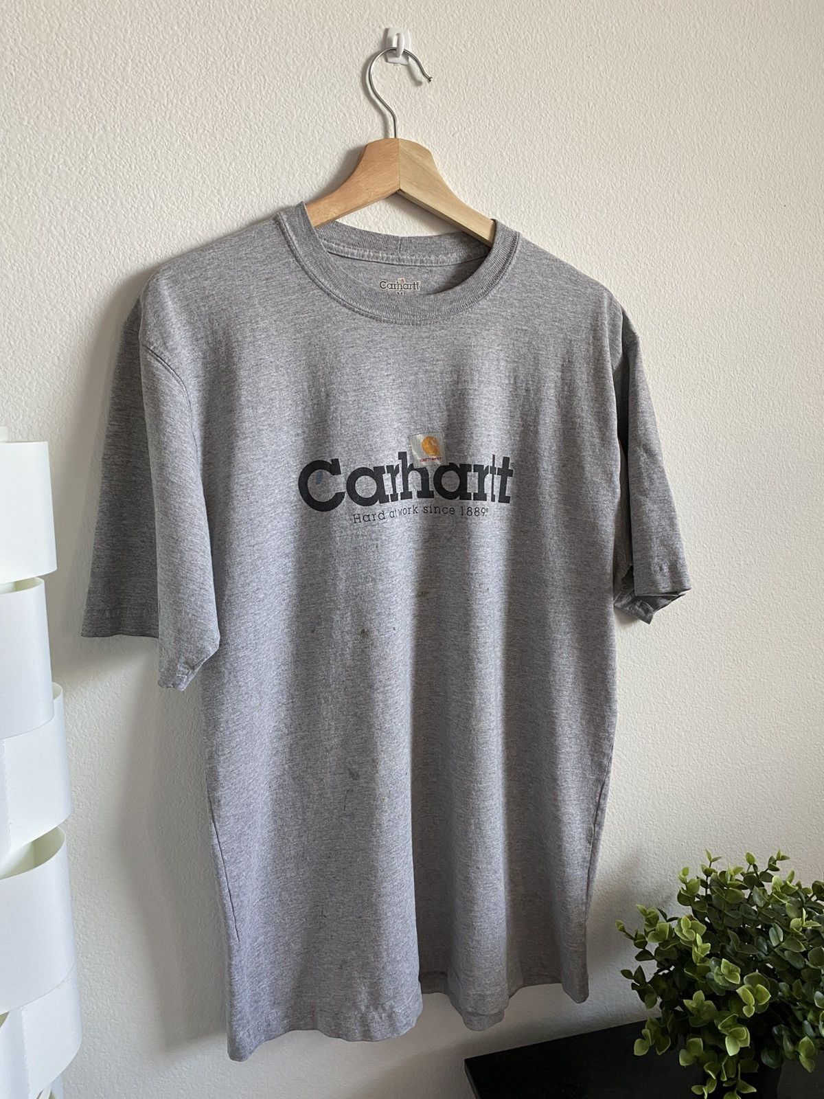 Carhartt Vintage 00s Carhartt Spell Out Logo Tee Size US M / EU 48-50 / 2 - 2 Thumbnail