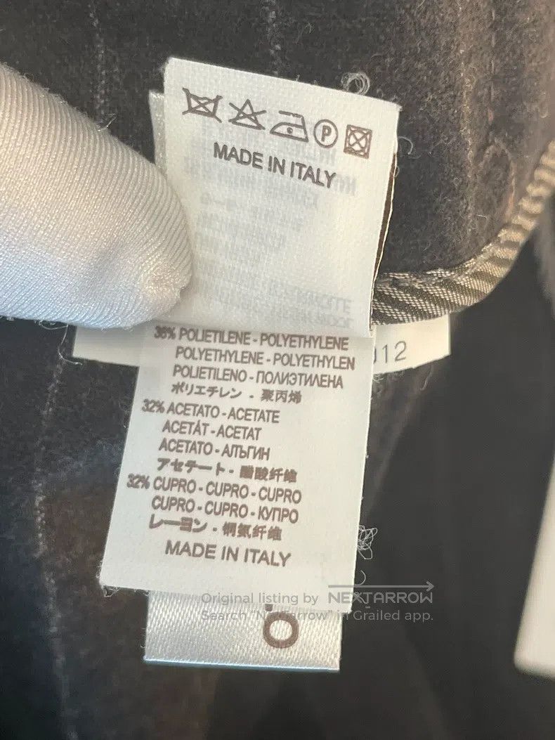 Brunello Cucinelli Brunello Cucinelli Grey Caramel Striped New Wool Long Trou Size US 30 / EU 46 - 4 Thumbnail