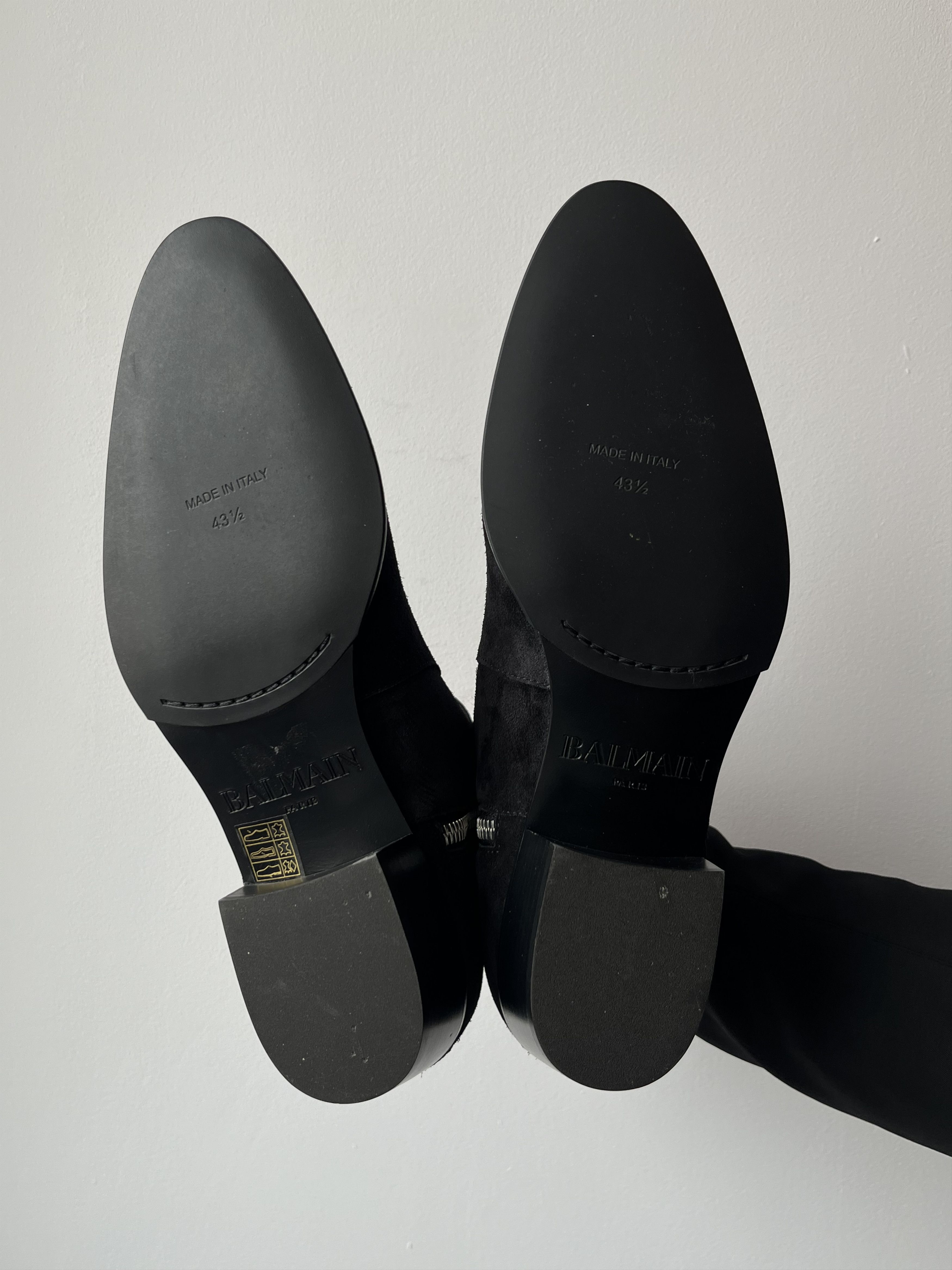 Balmain Balmain Beatle Suede Zippered Black Boots Size US 10.5 / EU 43-44 - 12 Thumbnail