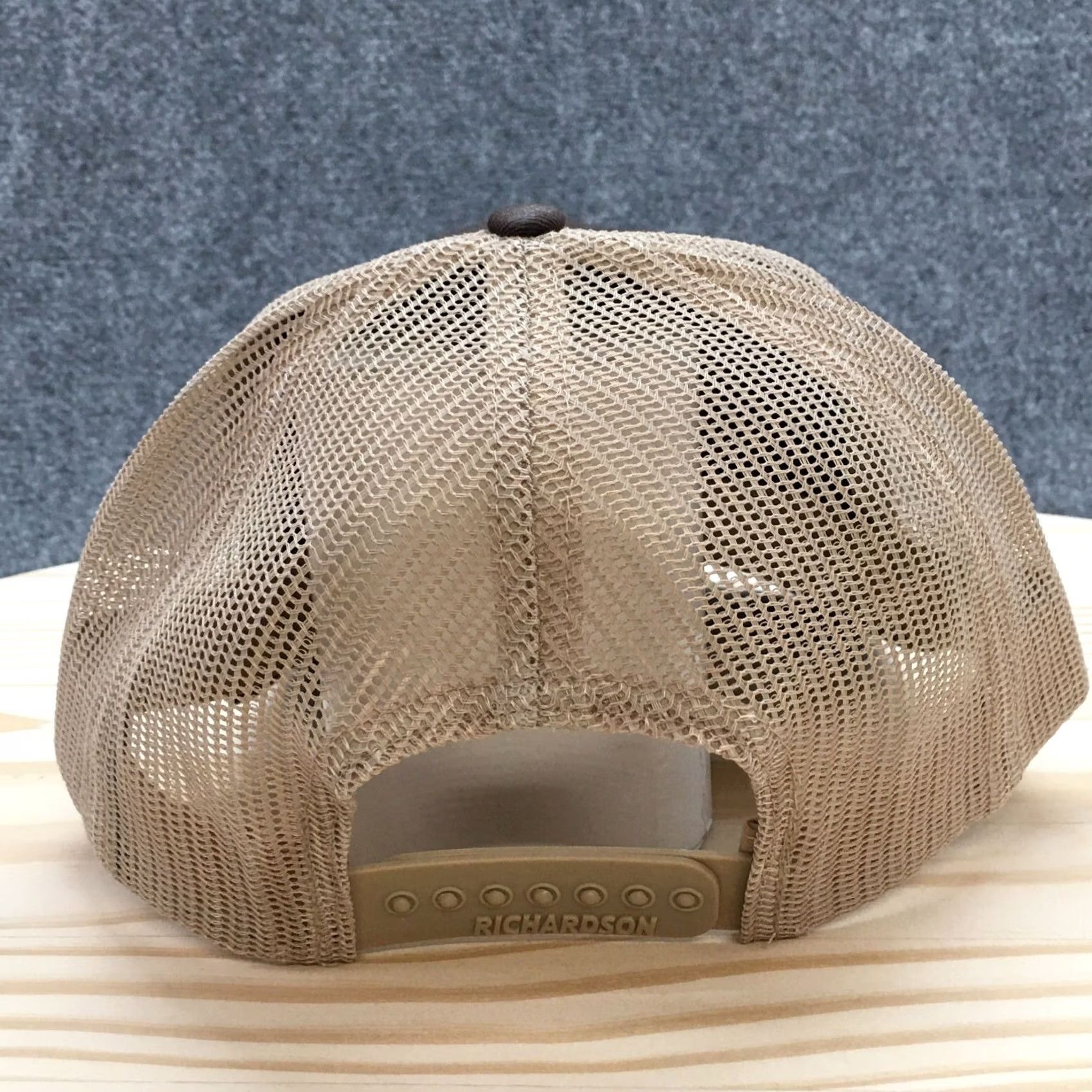 Vintage Richardson Trucker Hat Mens Brown OS Adjustable Embroidered Logo Size ONE SIZE - 6 Thumbnail