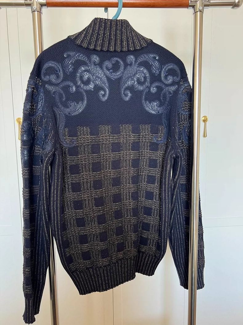Versace Versace Wool jacket with gold thread leather embroidery Size US XS / EU 42 / 0 - 2 Thumbnail