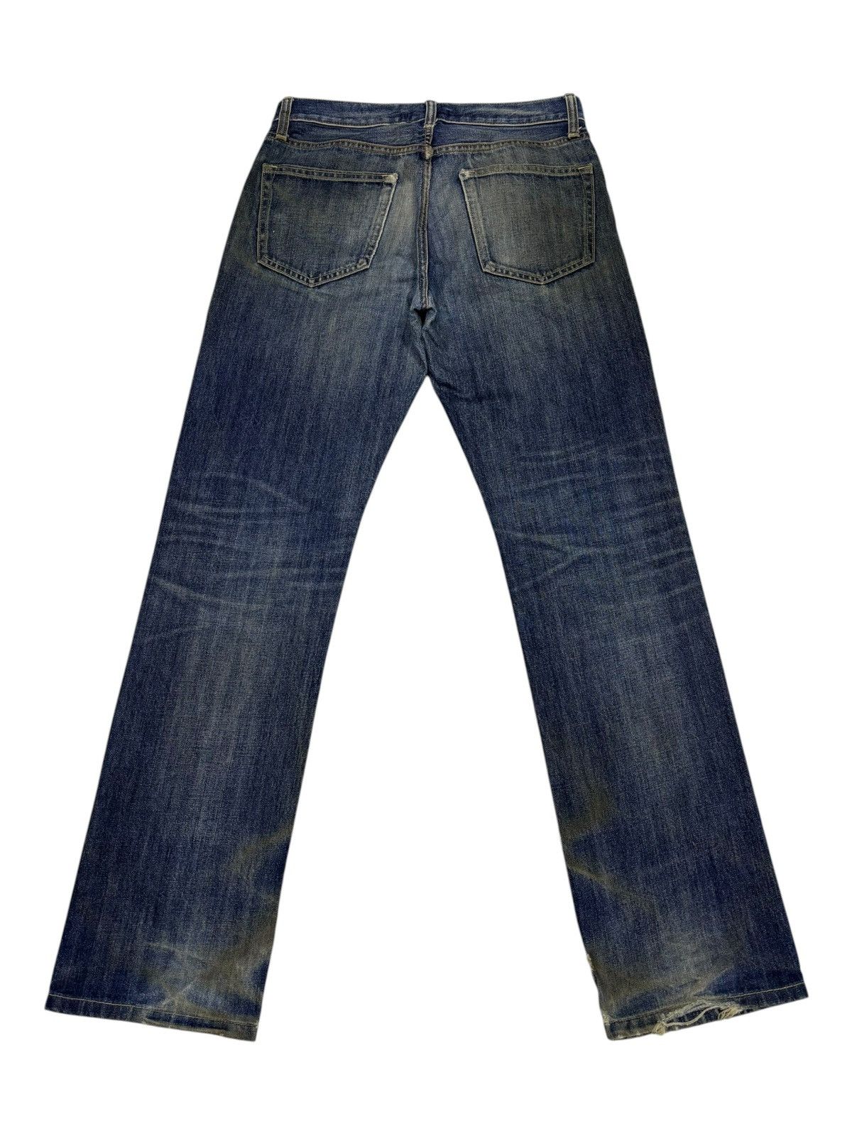 Undercover × Uniqlo Vintage Uniqlo Japan Mud Wash Distressed Denim Jeans Size US 31 - 4 Thumbnail