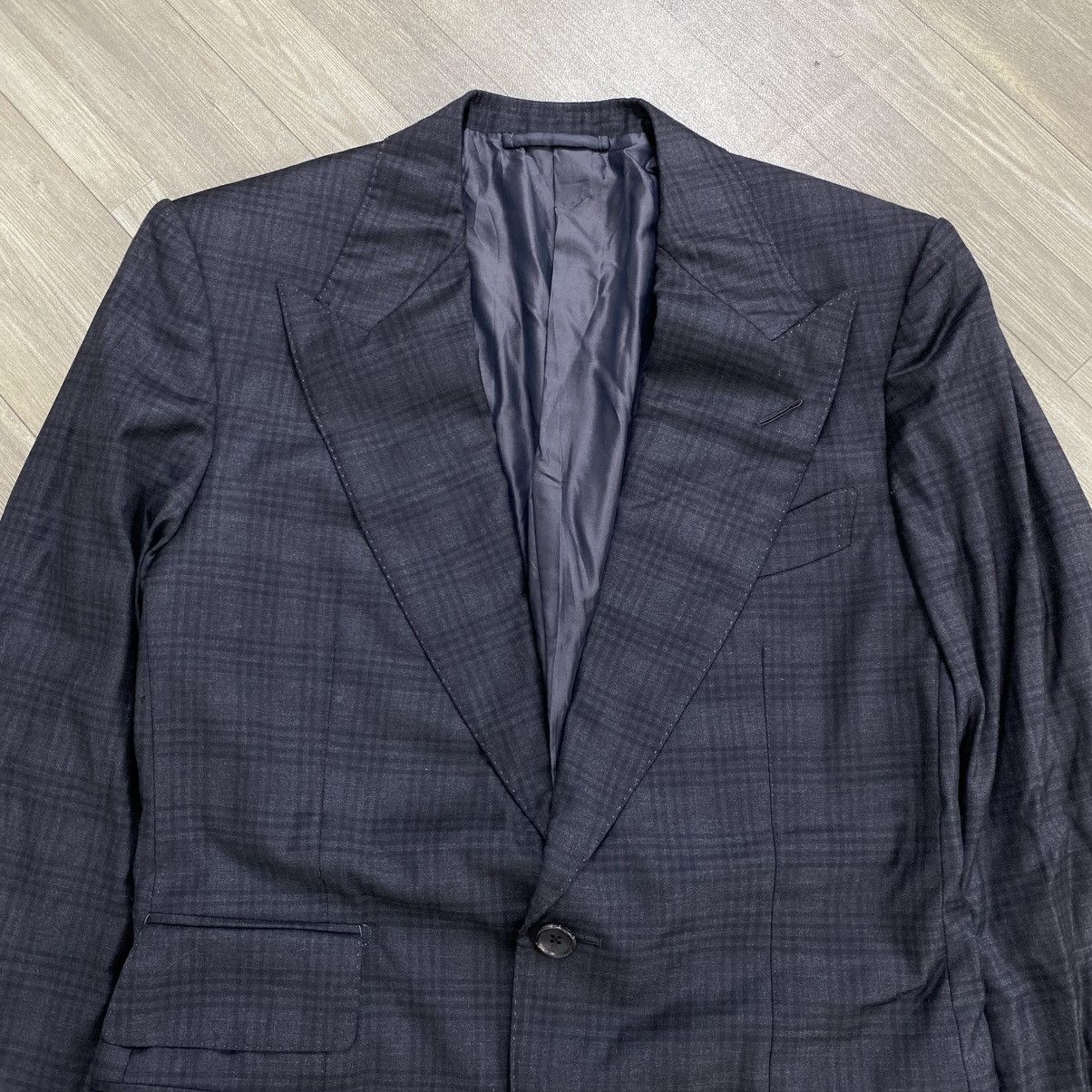 Tom Ford Vintage Tom Ford Shelton Plaid Patterned Wool Blazer Jacket Size 46R - 2 Thumbnail