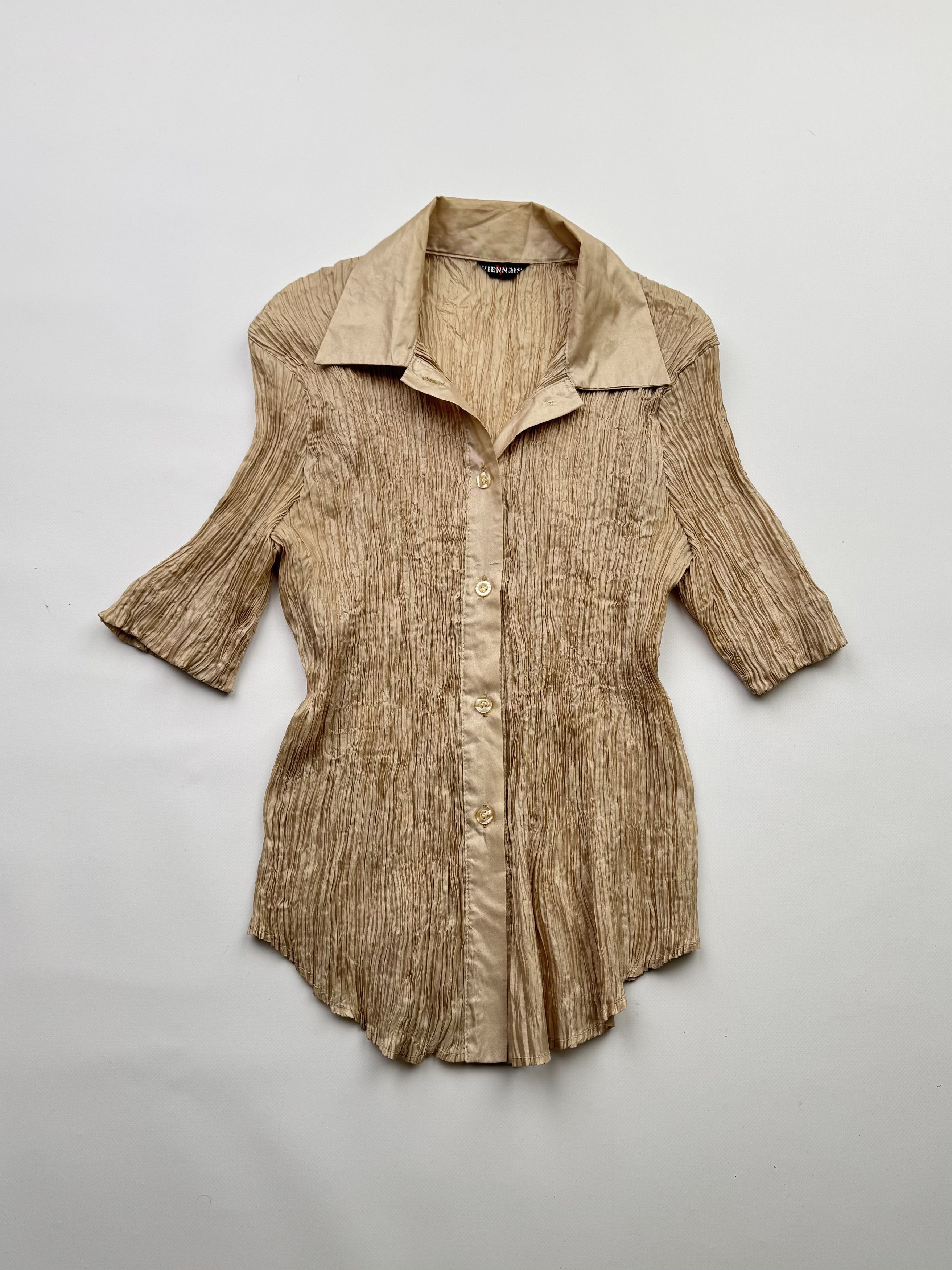 Vintage Vintage Plisse Blouse B267(V227)E2 Size M / US 6-8 / IT 42-44 - 1 Thumbnail