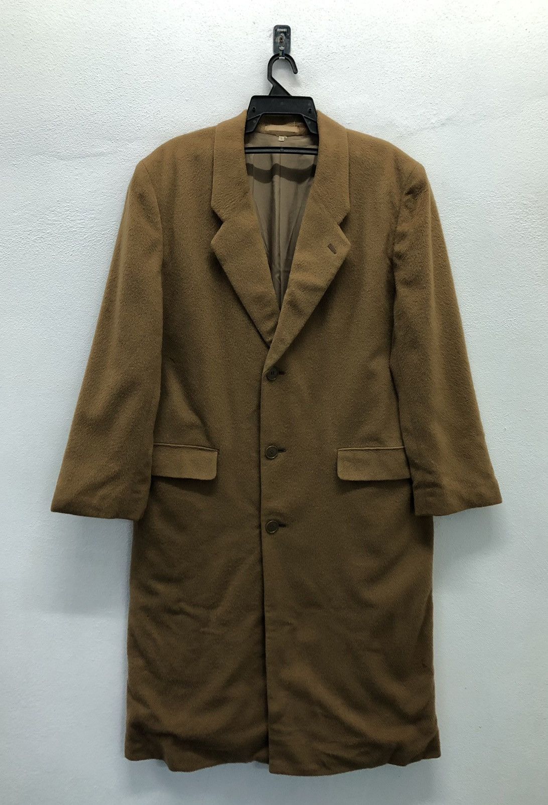 Yves Saint Laurent Vintage Yves Saint Lauren Diffusion Hommes Long Coat Size L / US 10 / IT 46 - 1 Thumbnail
