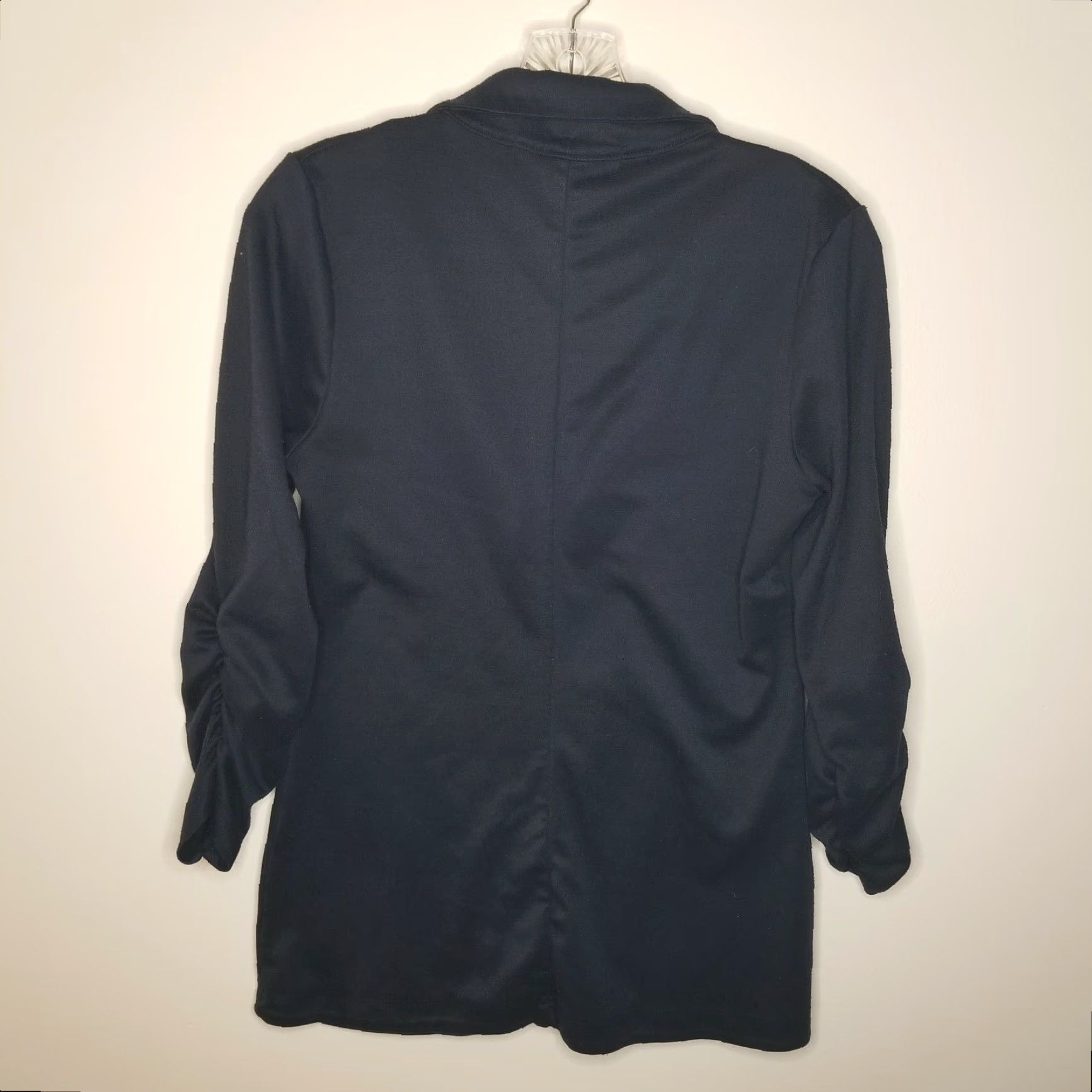 Vintage AMERICAN RAG Blazer Womens Medium Blue One Button Regular Fit Size M / US 6-8 / IT 42-44 - 4 Thumbnail