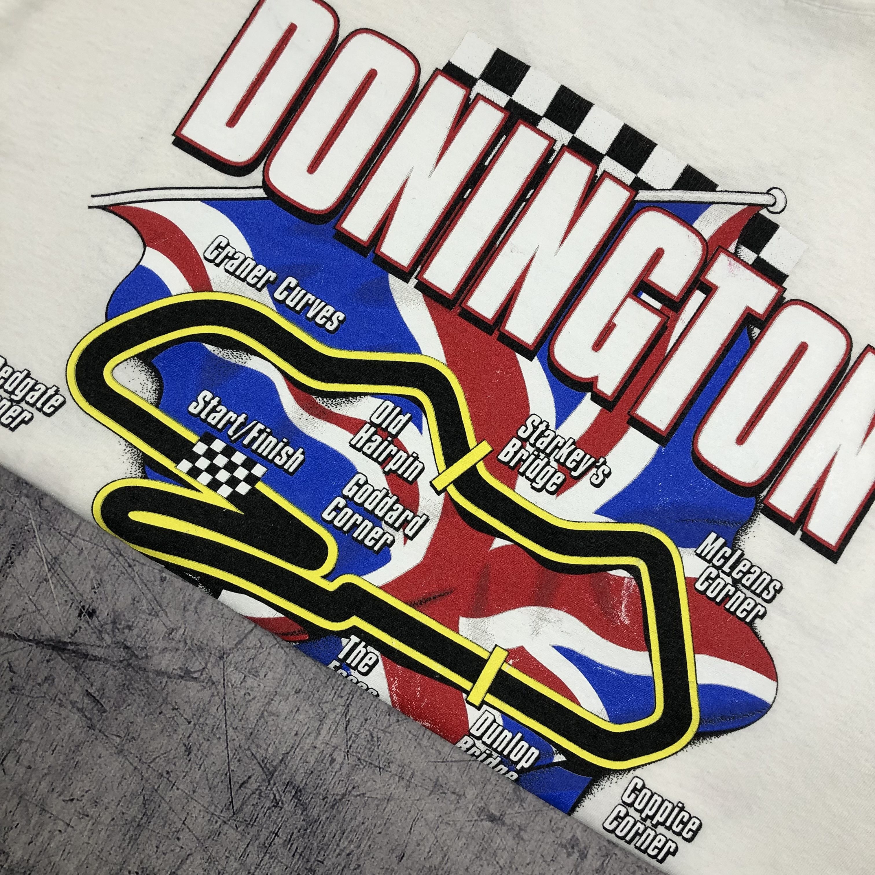 Vintage 1997 Donington MOTO Racing Grand Prix Tee Size US L / EU 52-54 / 3 - 6 Thumbnail