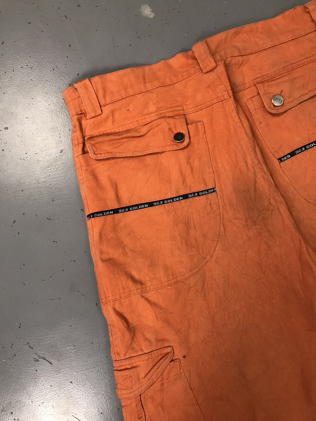 Designer Vintage Y2K multi pocket cargodenim jort Size US 38 / EU 54 - 11 Thumbnail