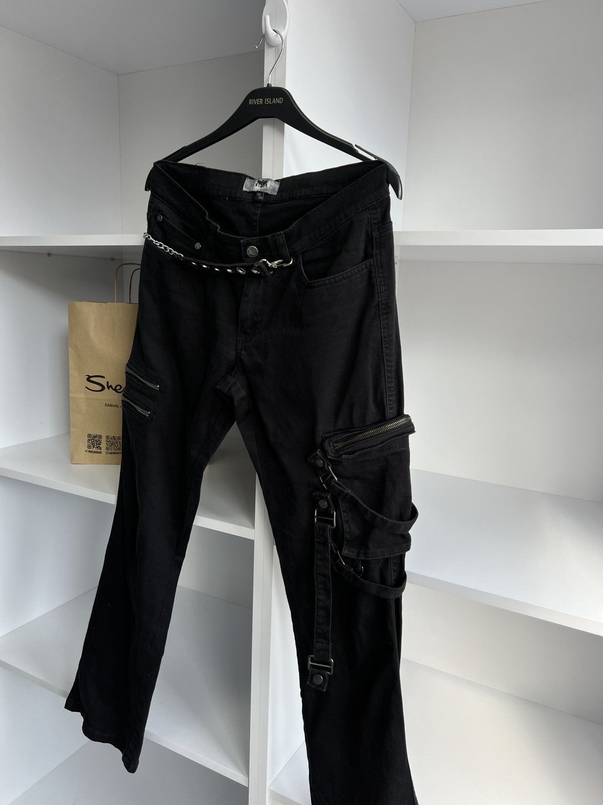 Japanese Brand × Vintage Vintage Y2k Black Japanese Style Pants Size US 32 / EU 48 - 6 Thumbnail