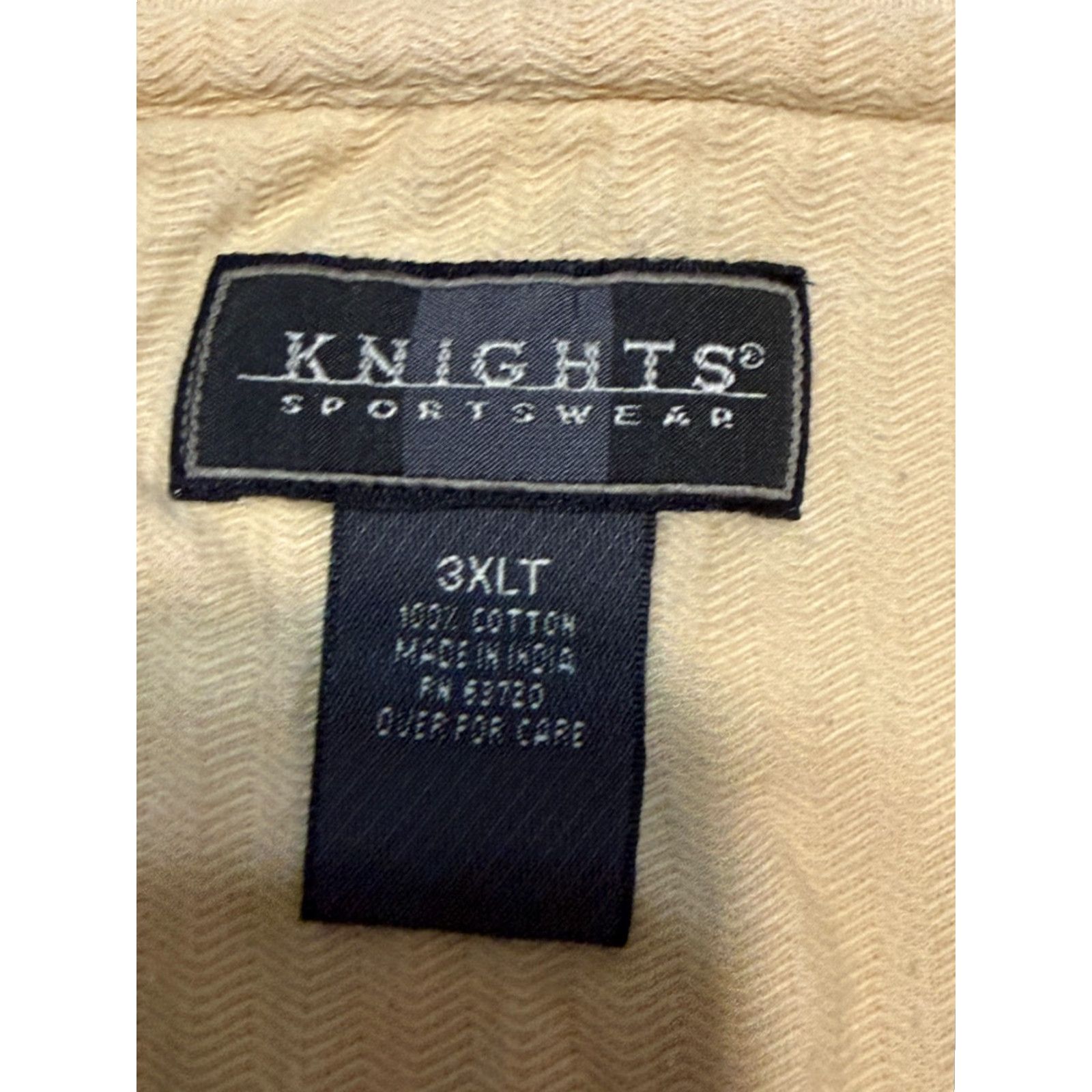 Vintage Knights Polo Men's 3XLT Short Sleeve Graphic Print Yellow Green Red Polo Shirt Casual Golf 3XLT Mens Size US XXL / EU 58 / 5 - 6 Thumbnail