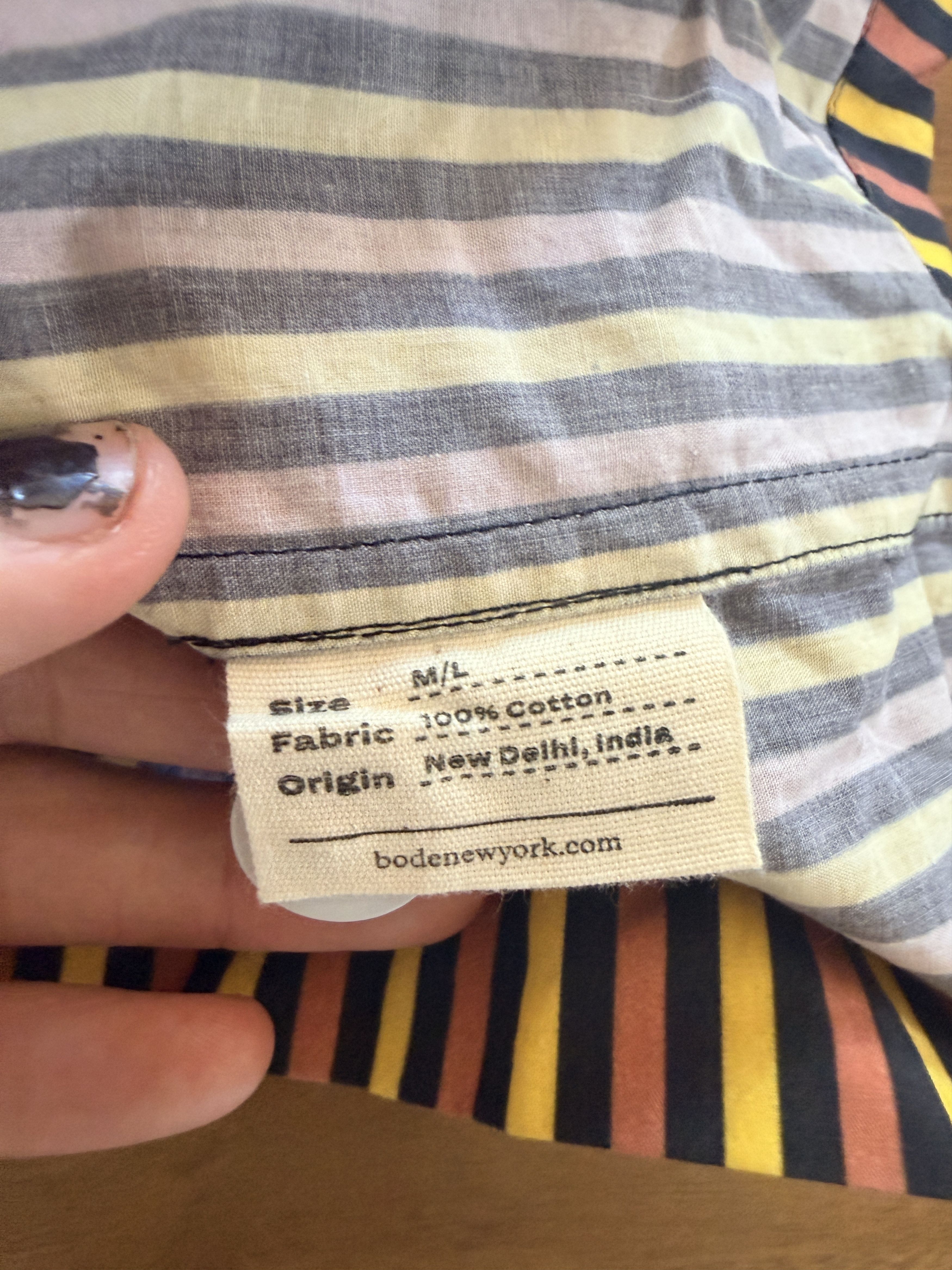 Bode Stripe Shirt - sz M/L Size US M / EU 48-50 / 2 - 5 Thumbnail