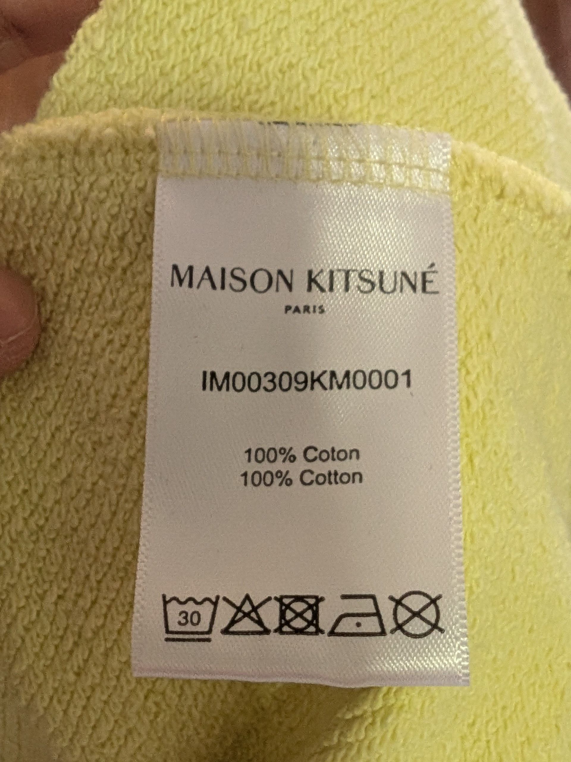 Maison Kitsune Maison Kitsune Yellow Fox Patch French Terry Crewneck XL Size US XL / EU 56 / 4 - 4 Thumbnail