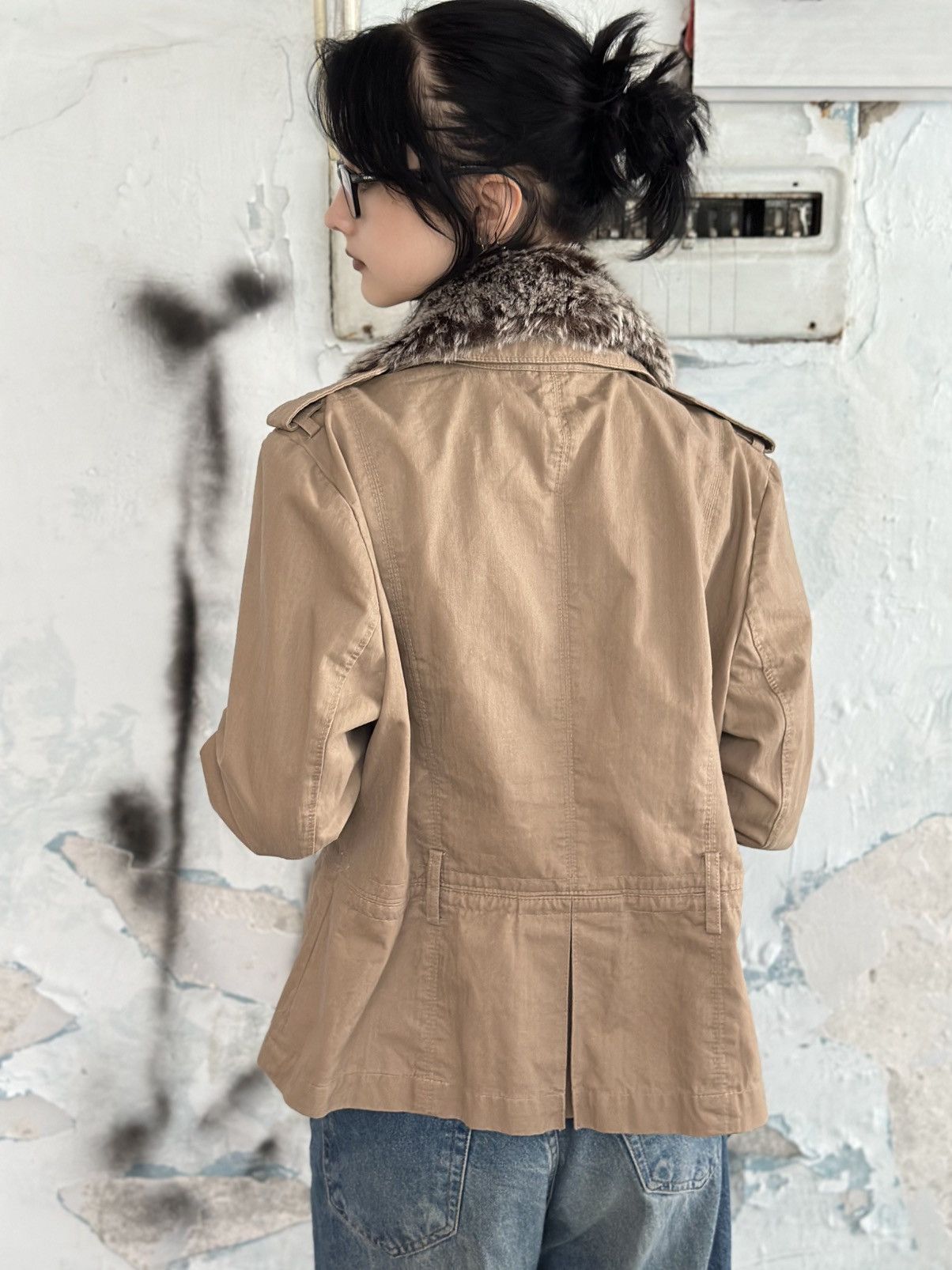 Y/Project VTG Women’s Blazer Jacket Custom Faux Fear SIZE 42 Y2K 00s Size M / US 6-8 / IT 42-44 - 8 Thumbnail