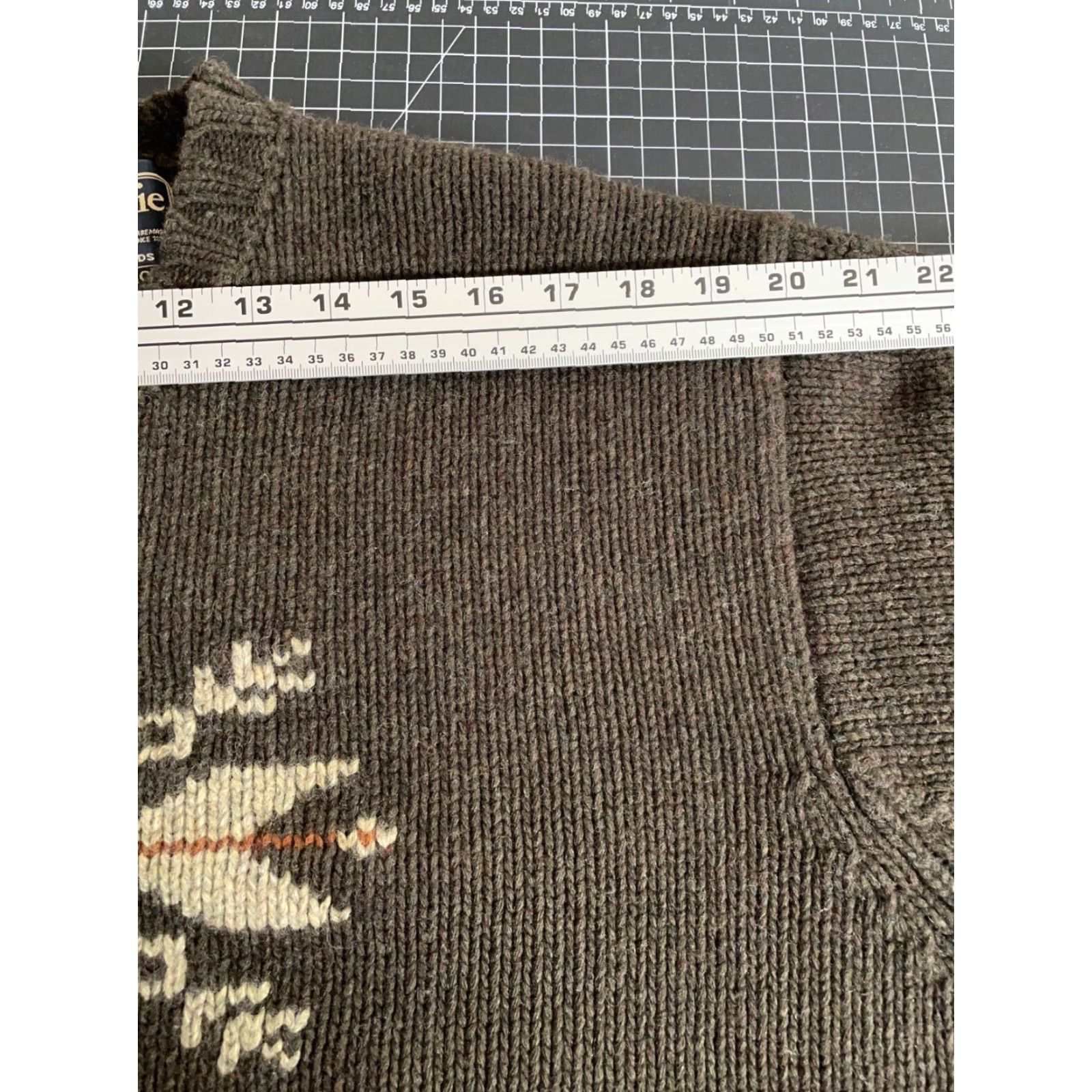 Abercrombie & Fitch VINTAGE Abercrombie & Fitch Sweater Men XL Olive Green Snowflake Pattern Wool Knit Pullover Crew Neck Long Sleeve Heavyweight 90s Preppy Retro Casual Size US XL / EU 56 / 4 - 7 Thumbnail