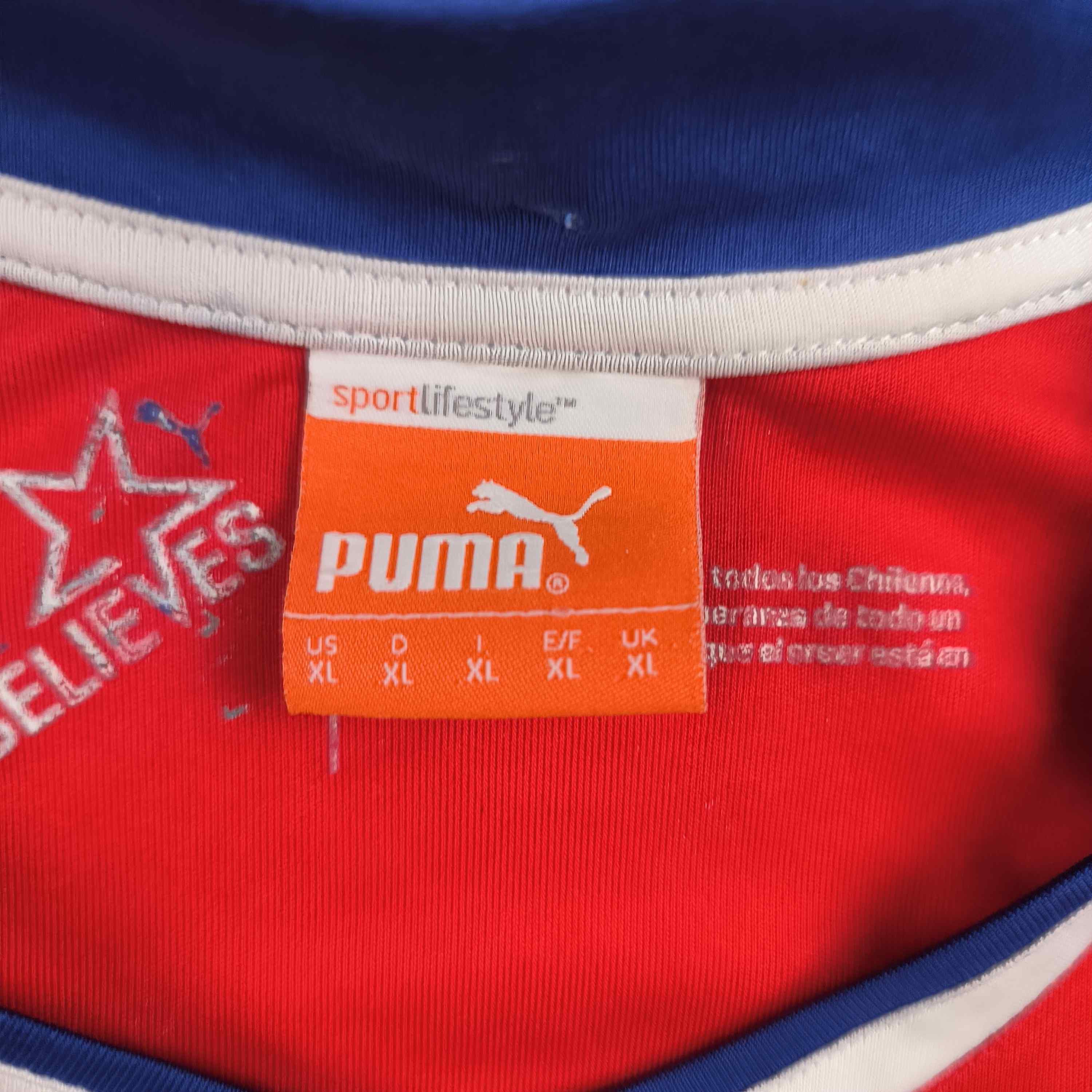 Puma Chile 2014-15 Puma home football jersey shirt size XL Size US XL / EU 56 / 4 - 4 Thumbnail