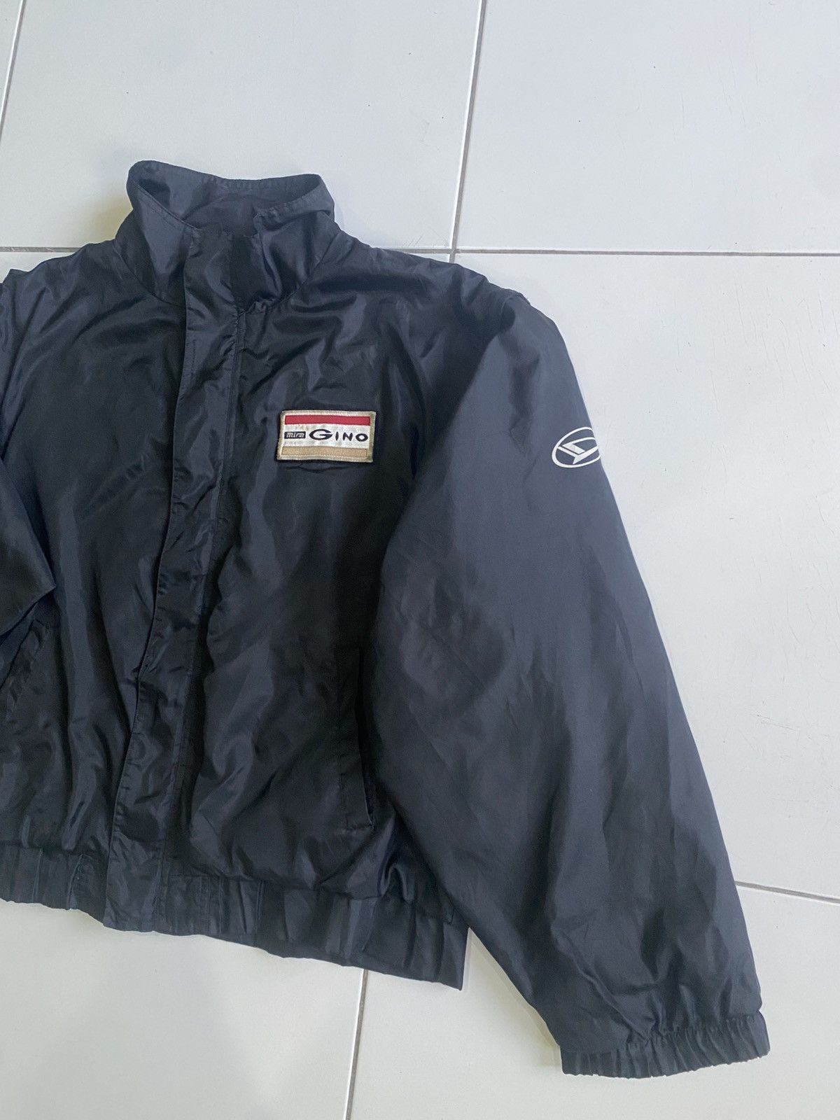 Japanese Brand Vintage Daihatsu mira Gino Motor Sport black Jacket Size US L / EU 52-54 / 3 - 3 Thumbnail