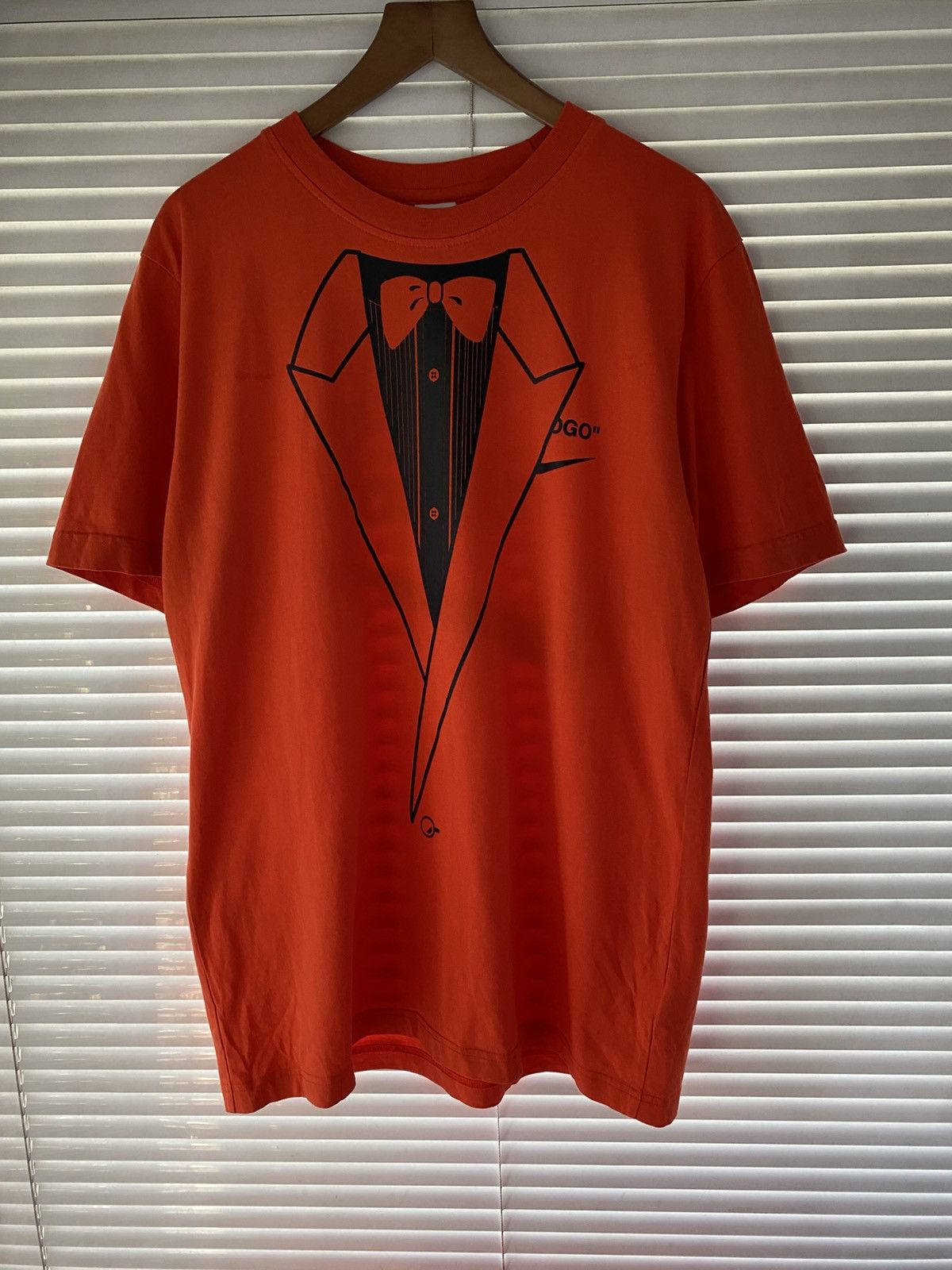 Off-White NIKE X OFF WHITE TUXEDO LOGO ORANGE BALD EAGLE VIRGIL ABLOH Size US M / EU 48-50 / 2 - 2 Thumbnail