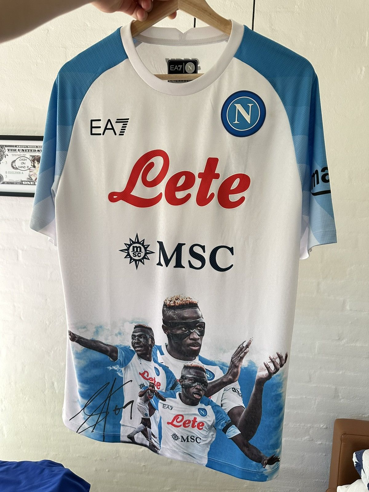 Emporio Armani Victor Osimhen Napoli GAME FACE shirt Size US L / EU 52-54 / 3 - 1 Thumbnail