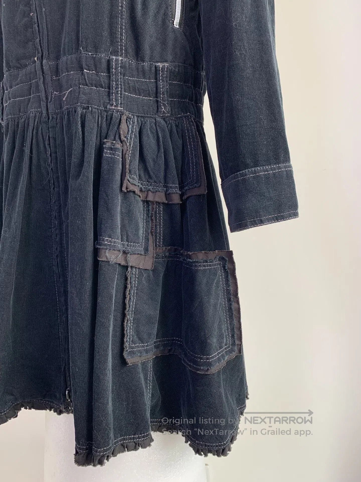 Other Asymmetrical Corduroy Windbreaker Coat. Size M / US 6-8 / IT 42-44 - 5 Thumbnail